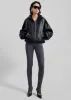 Santiago Faux Leather Jacket - Black sold by Frankie Shop