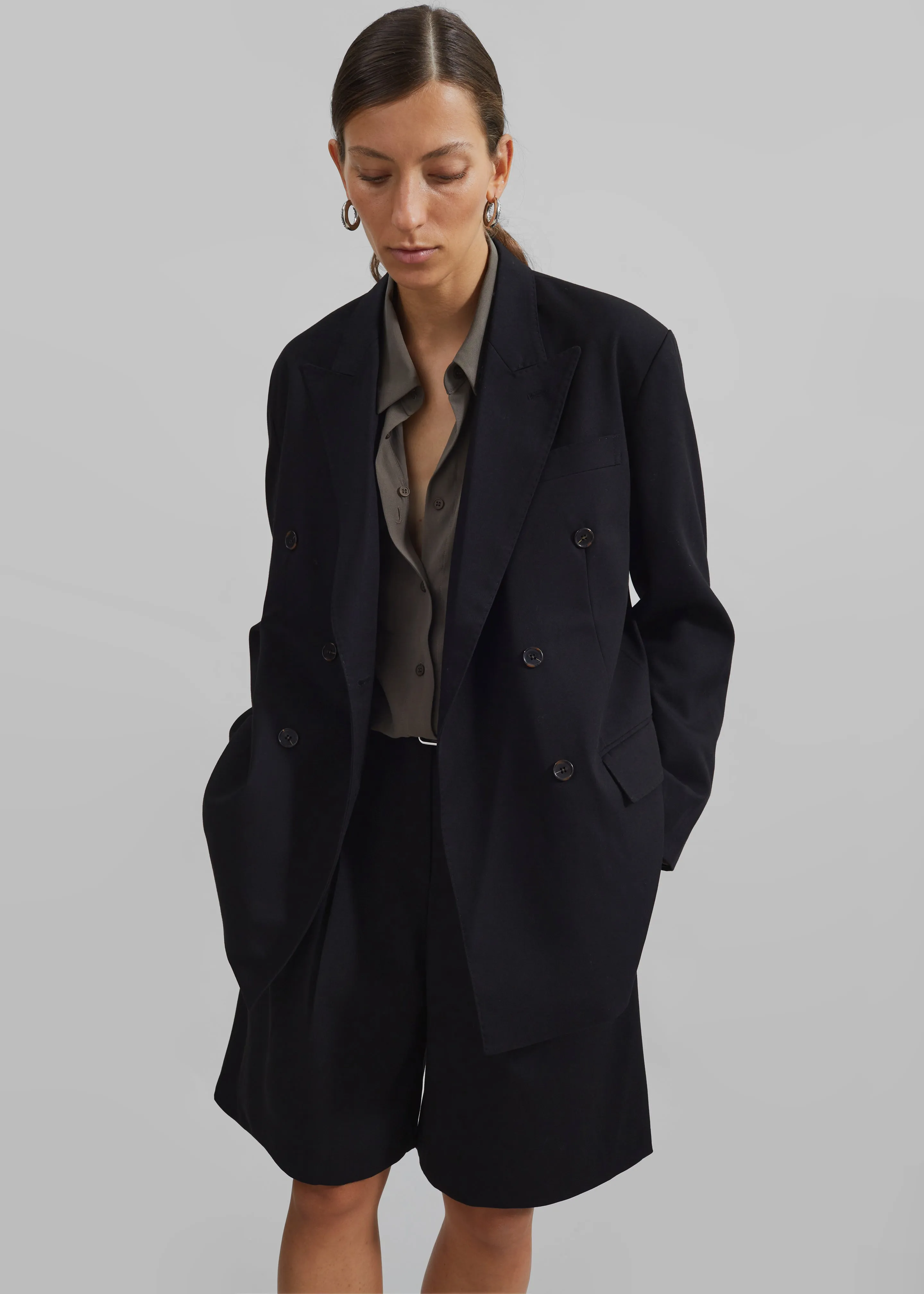 Sava Double Breasted Blazer - Black sold by Frankie Shop