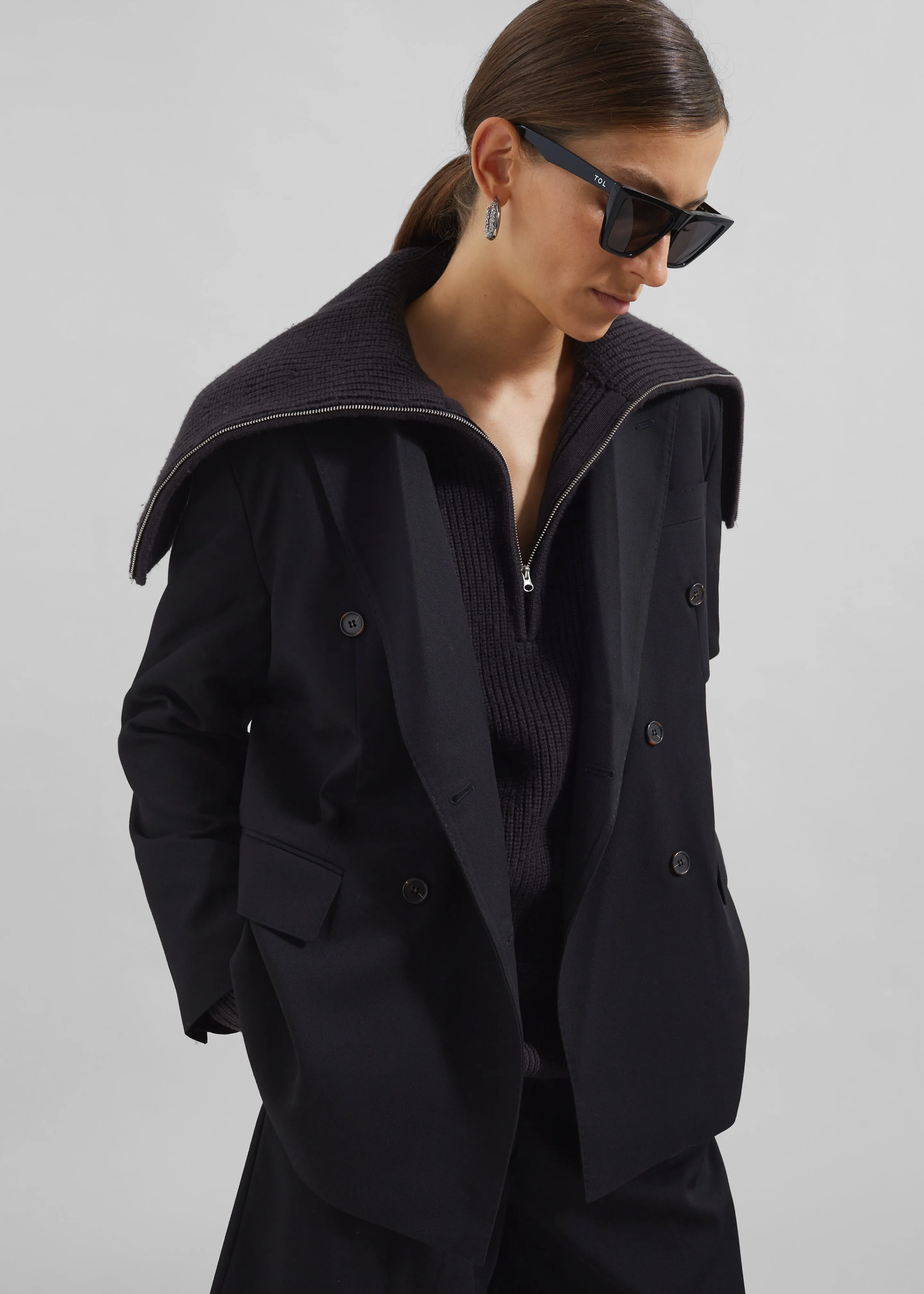 Sava Double Breasted Blazer - Black sold by Frankie Shop product image thumbnail 3