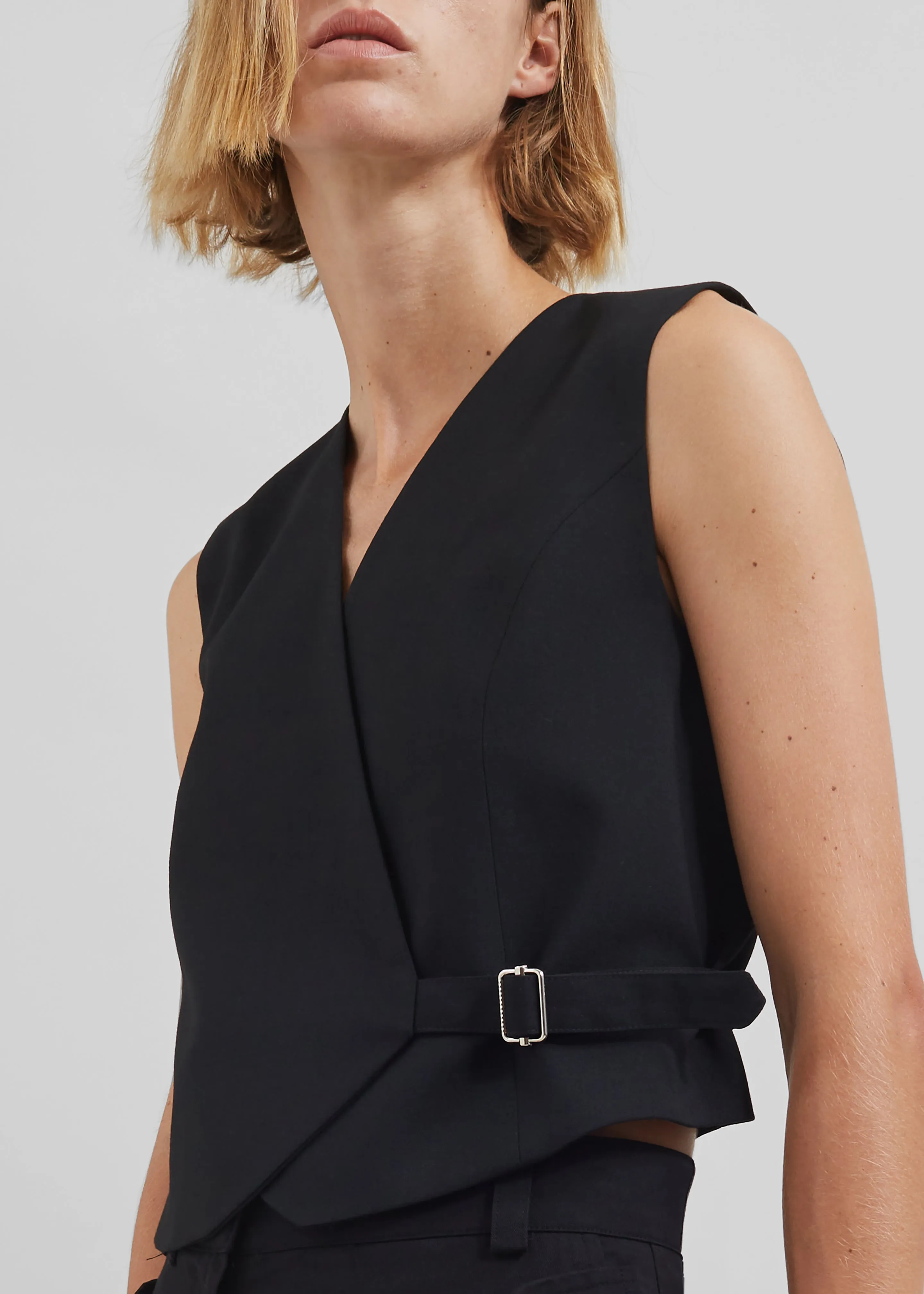 By Malene Birger Talime Waistcoat - Black sold by Frankie Shop product image thumbnail 2