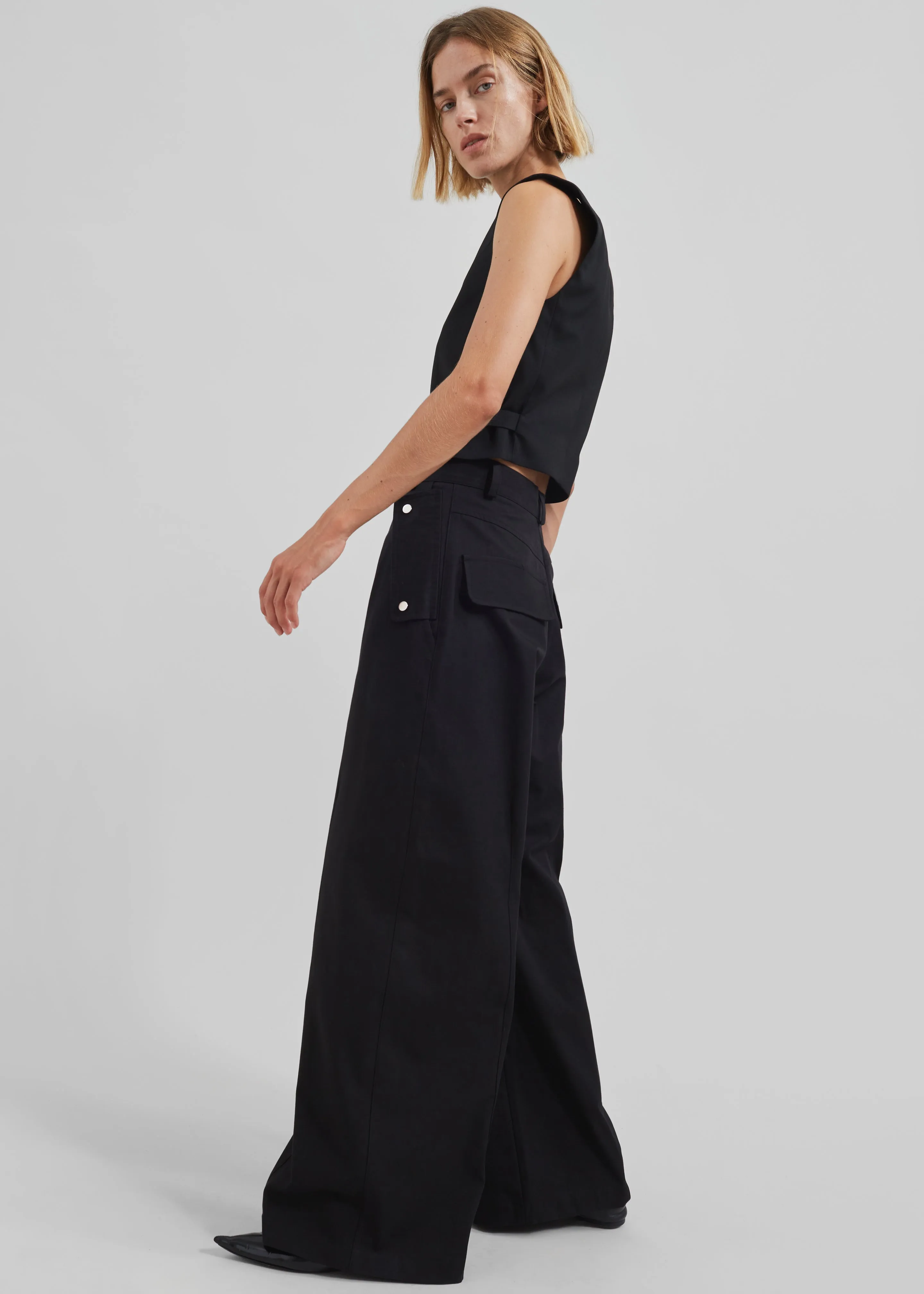 By Malene Birger Talime Waistcoat - Black sold by Frankie Shop product image thumbnail 3