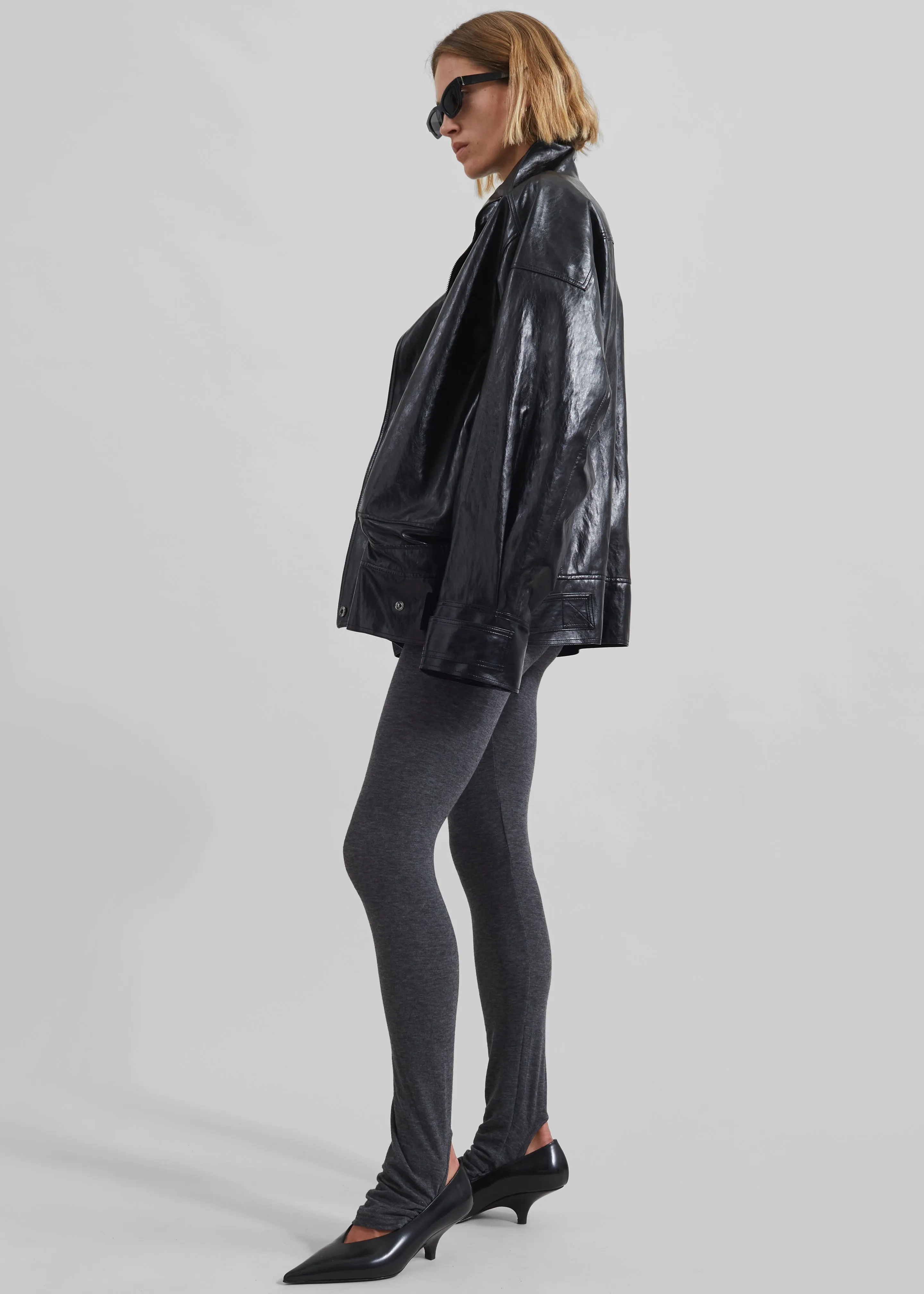 Alondra Leggings - Dark Grey sold by Frankie Shop product image thumbnail 3