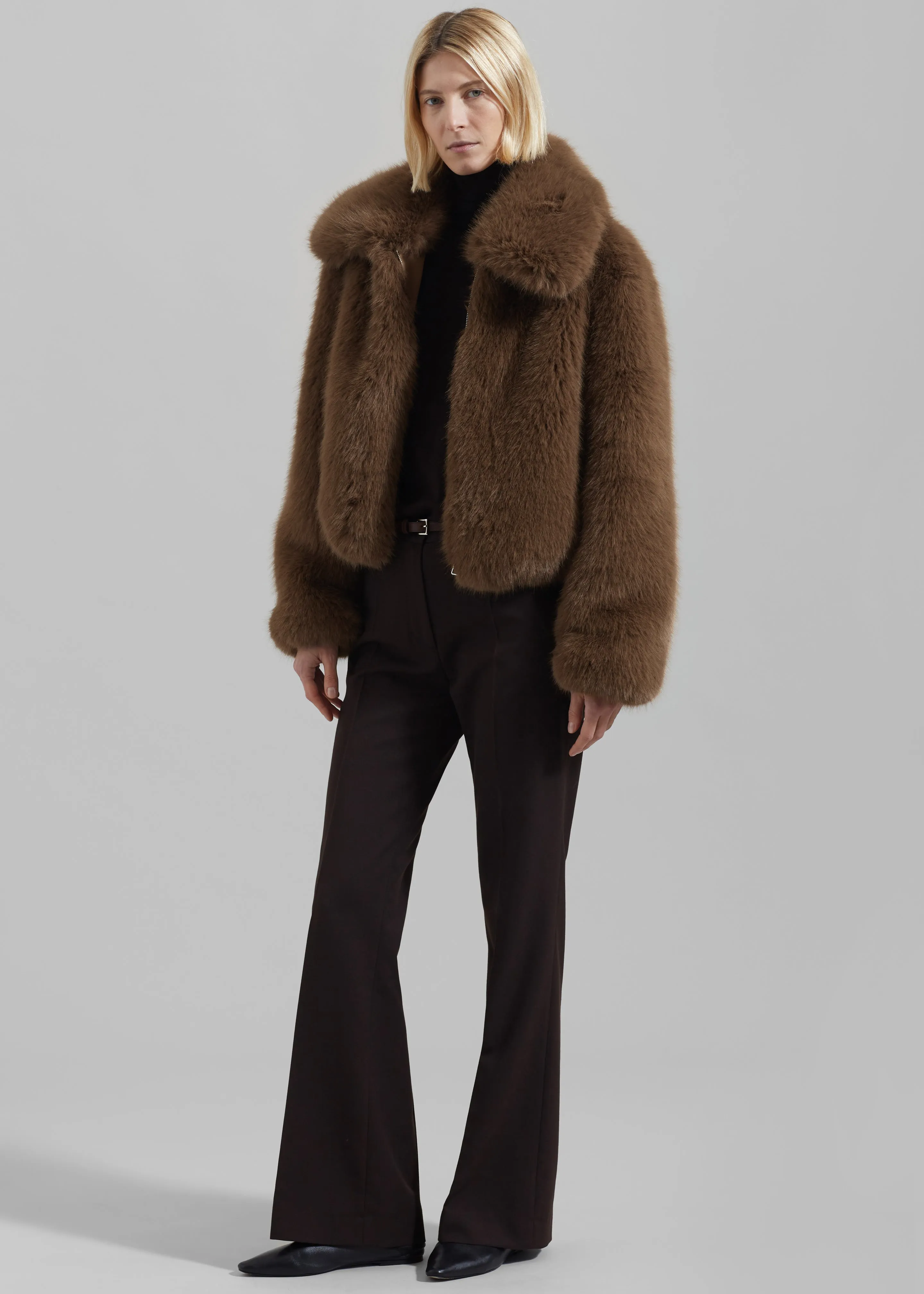 Hope Faux Fur Jacket - Camel sold by Frankie Shop product image thumbnail 2