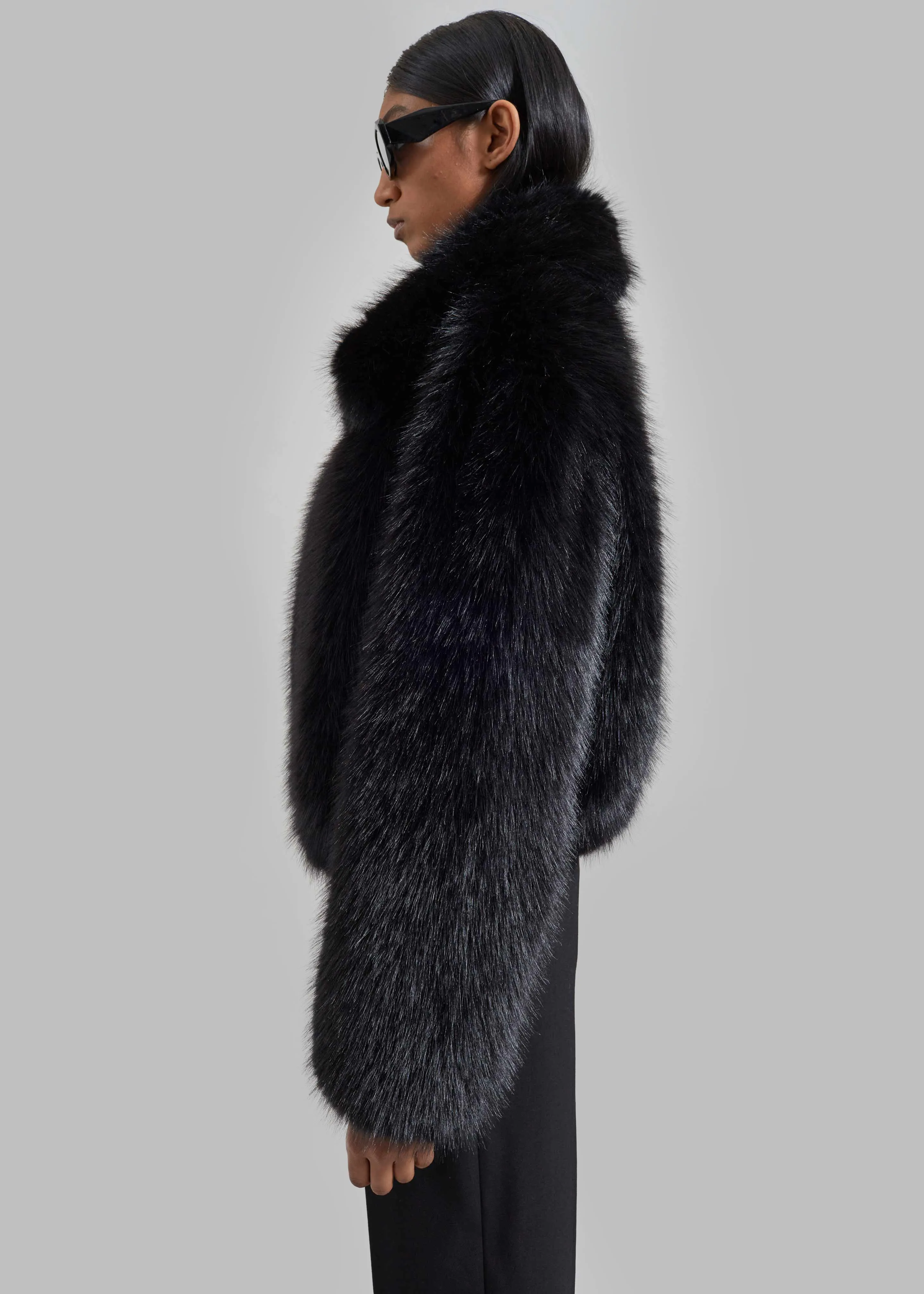 Hope Faux Fur Jacket - Black sold by Frankie Shop product image thumbnail 2