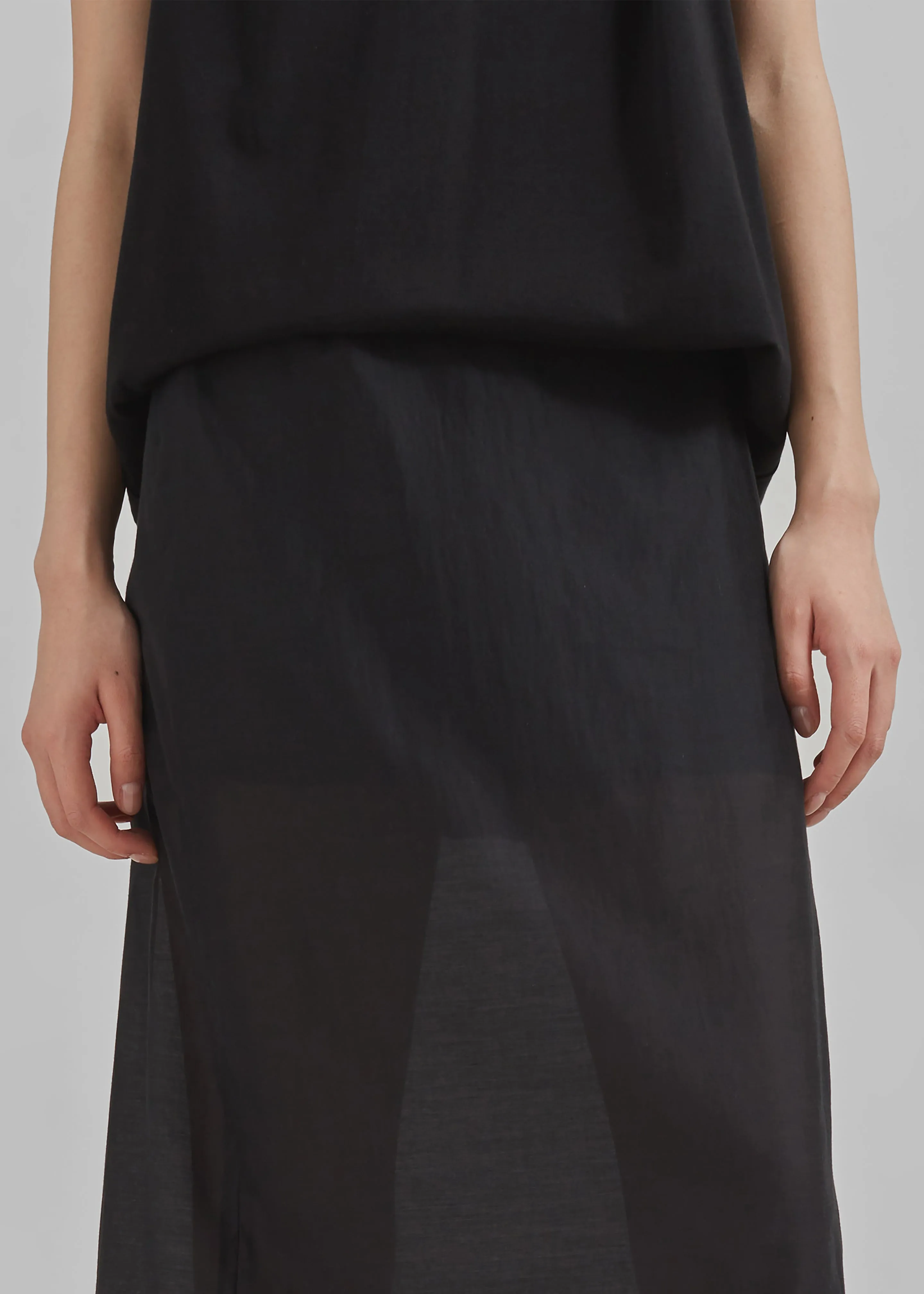 Lenore Semi Sheer Midi Skirt - Black sold by Frankie Shop product image thumbnail 3