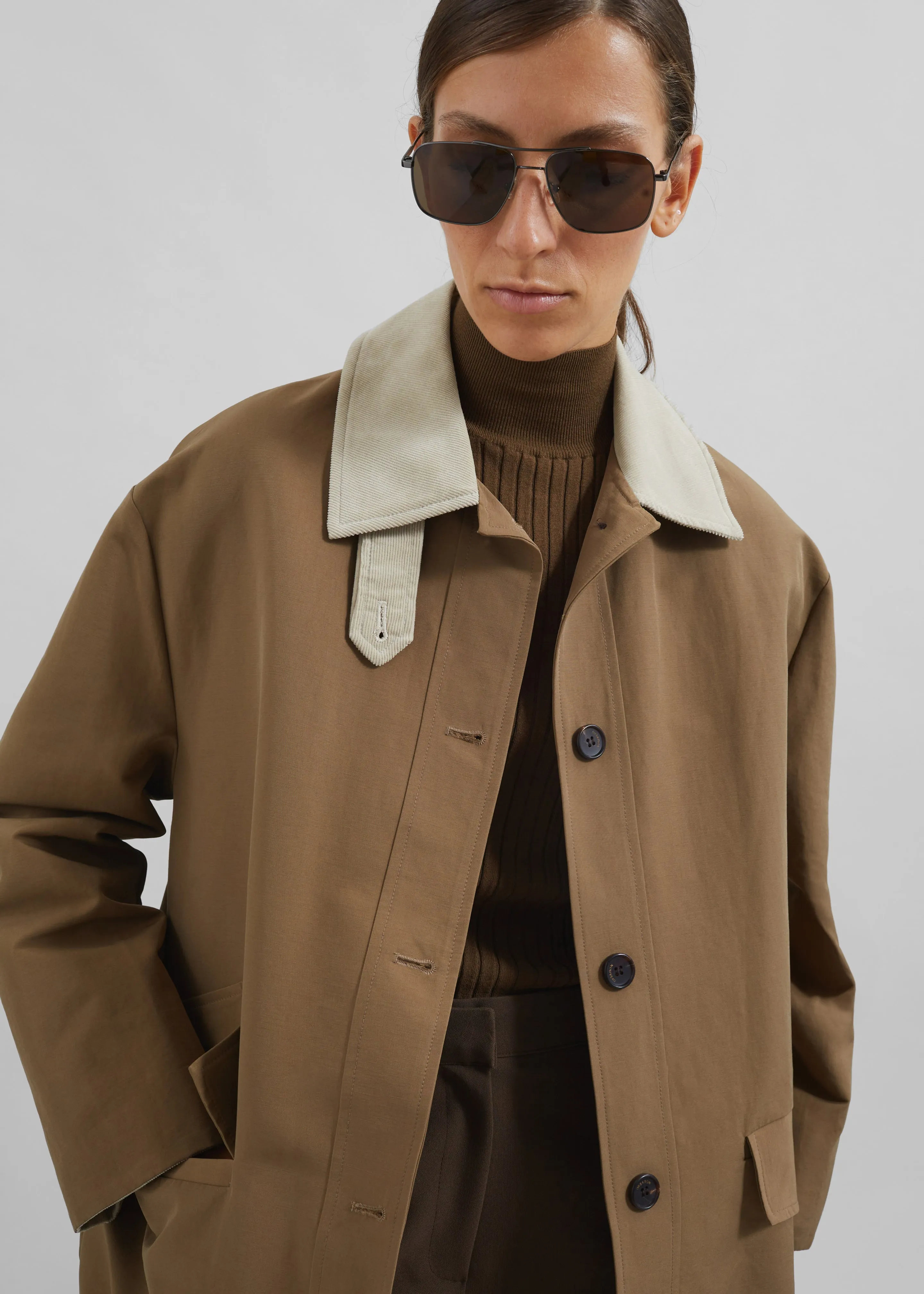 Ryker Boxy Jacket - Brown sold by Frankie Shop product image thumbnail 2
