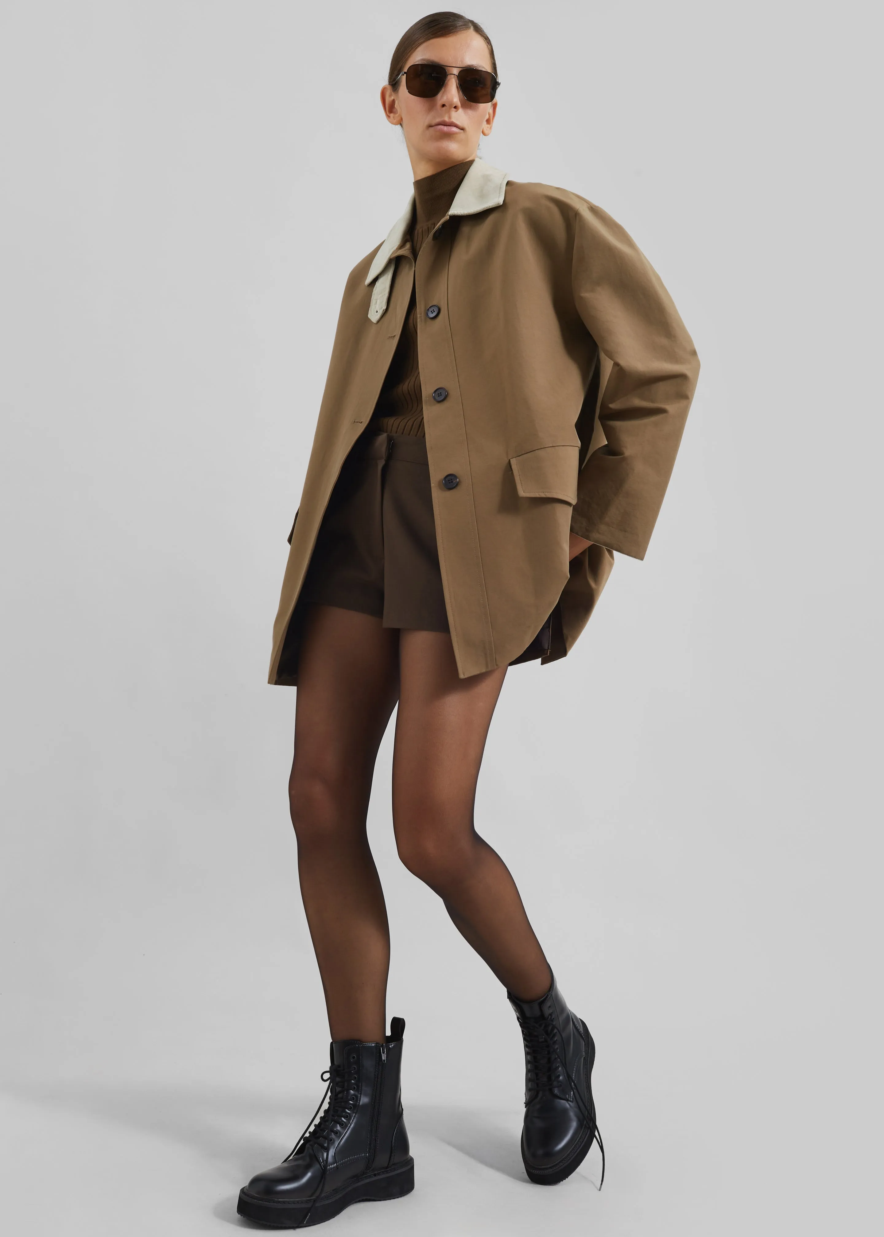 Ryker Boxy Jacket - Brown sold by Frankie Shop product image thumbnail 3