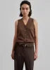 Samah Knit Vest - Brown sold by Frankie Shop