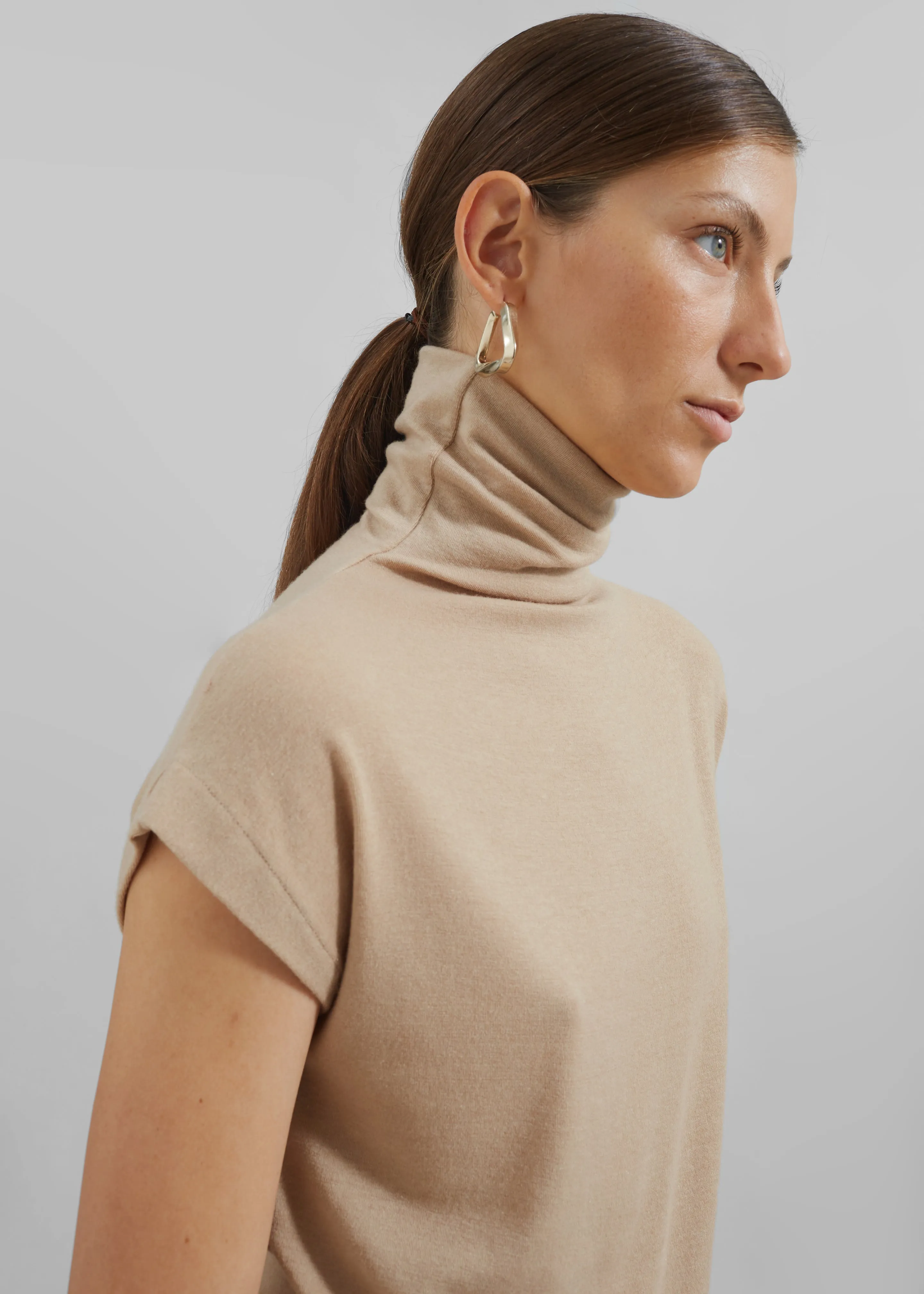 Nile Turtleneck Top - Beige sold by Frankie Shop product image thumbnail 2