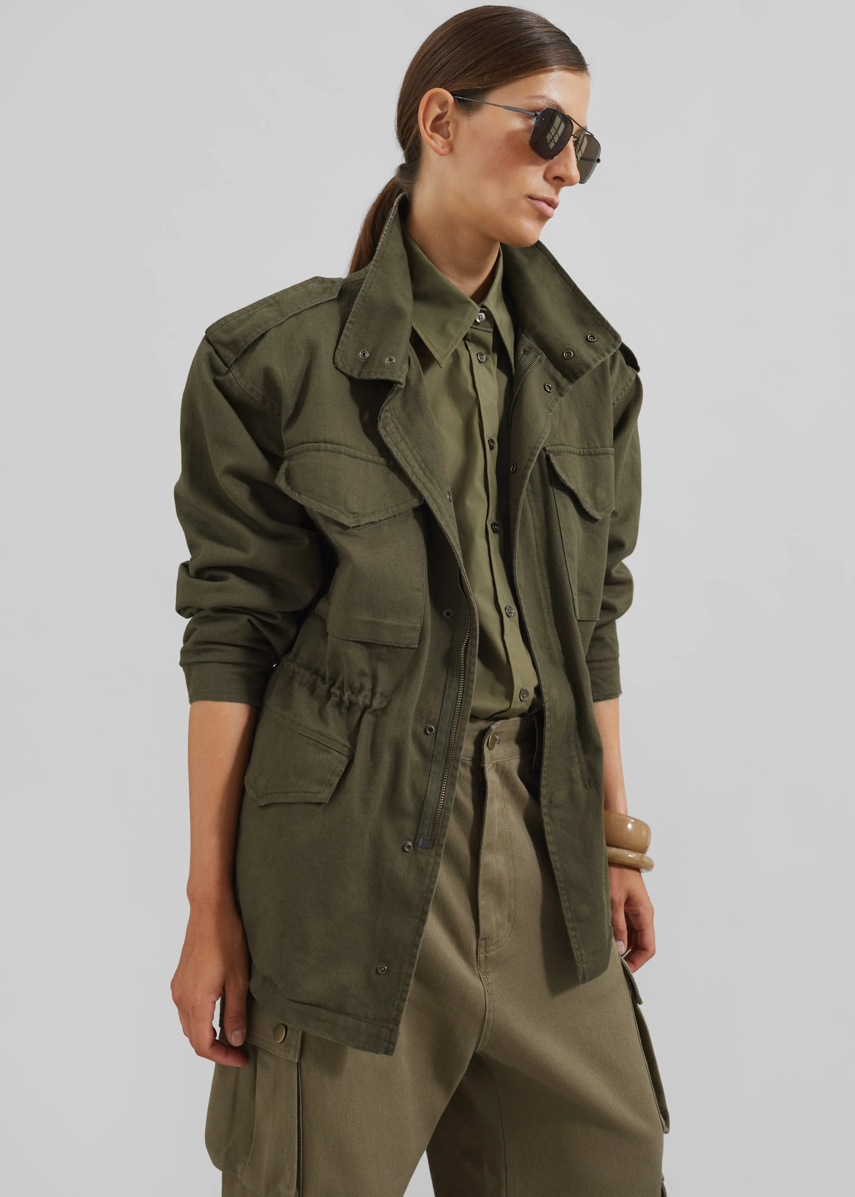 Merano Cargo Jacket - Khaki sold by Frankie Shop product image thumbnail 3