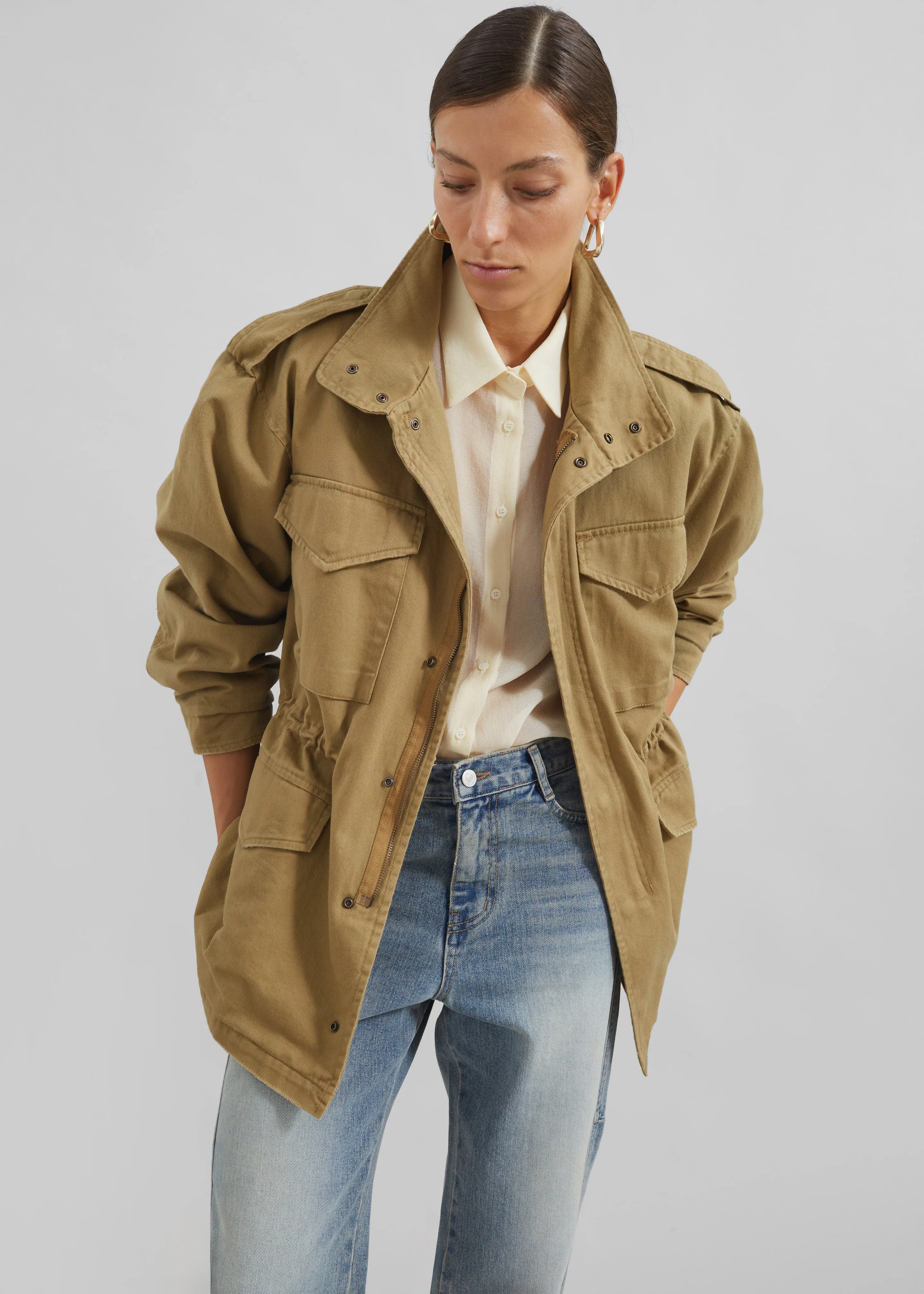 Merano Cargo Jacket - Beige sold by Frankie Shop