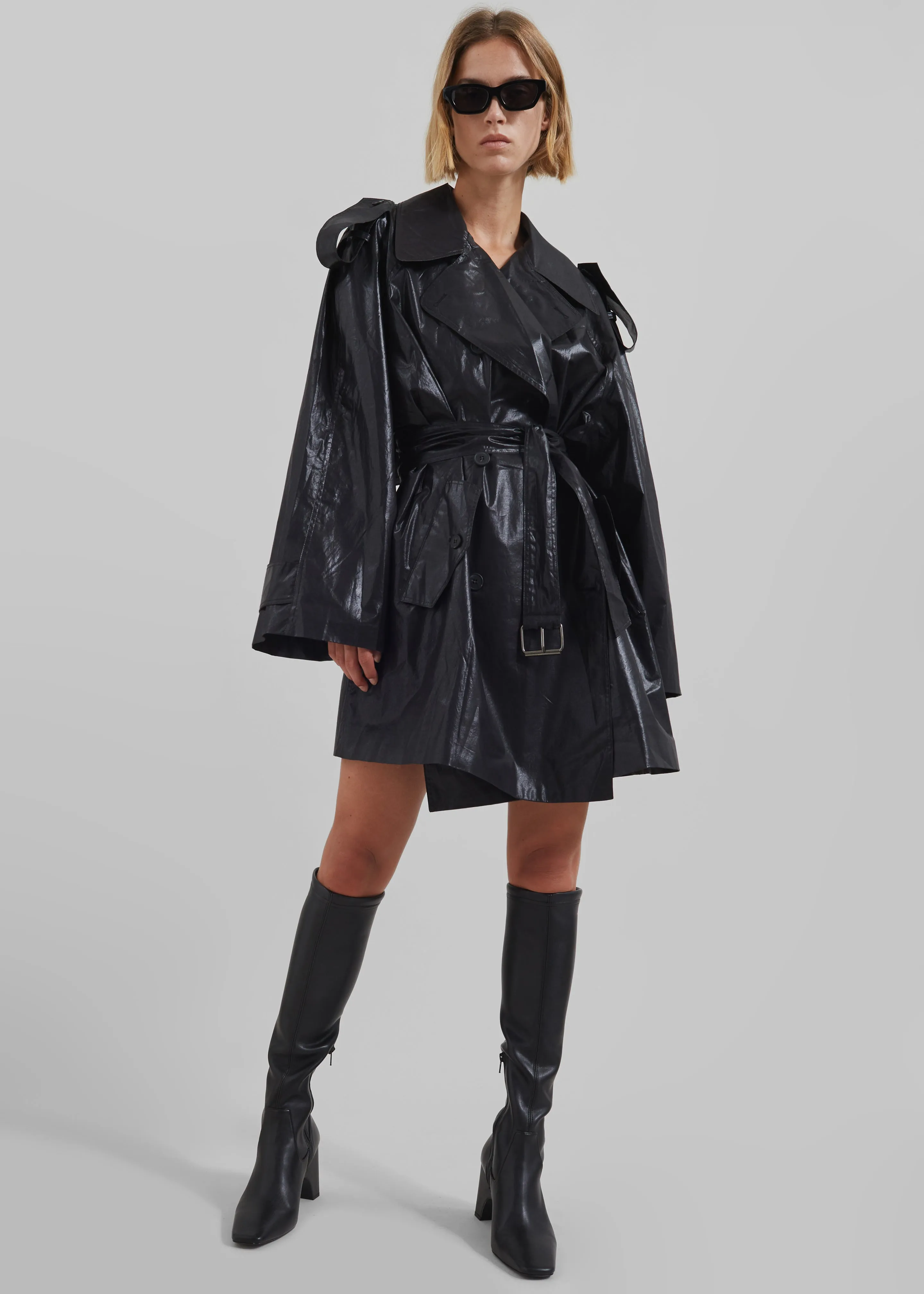 Manila Oversized Trench - Black sold by Frankie Shop product image thumbnail 4