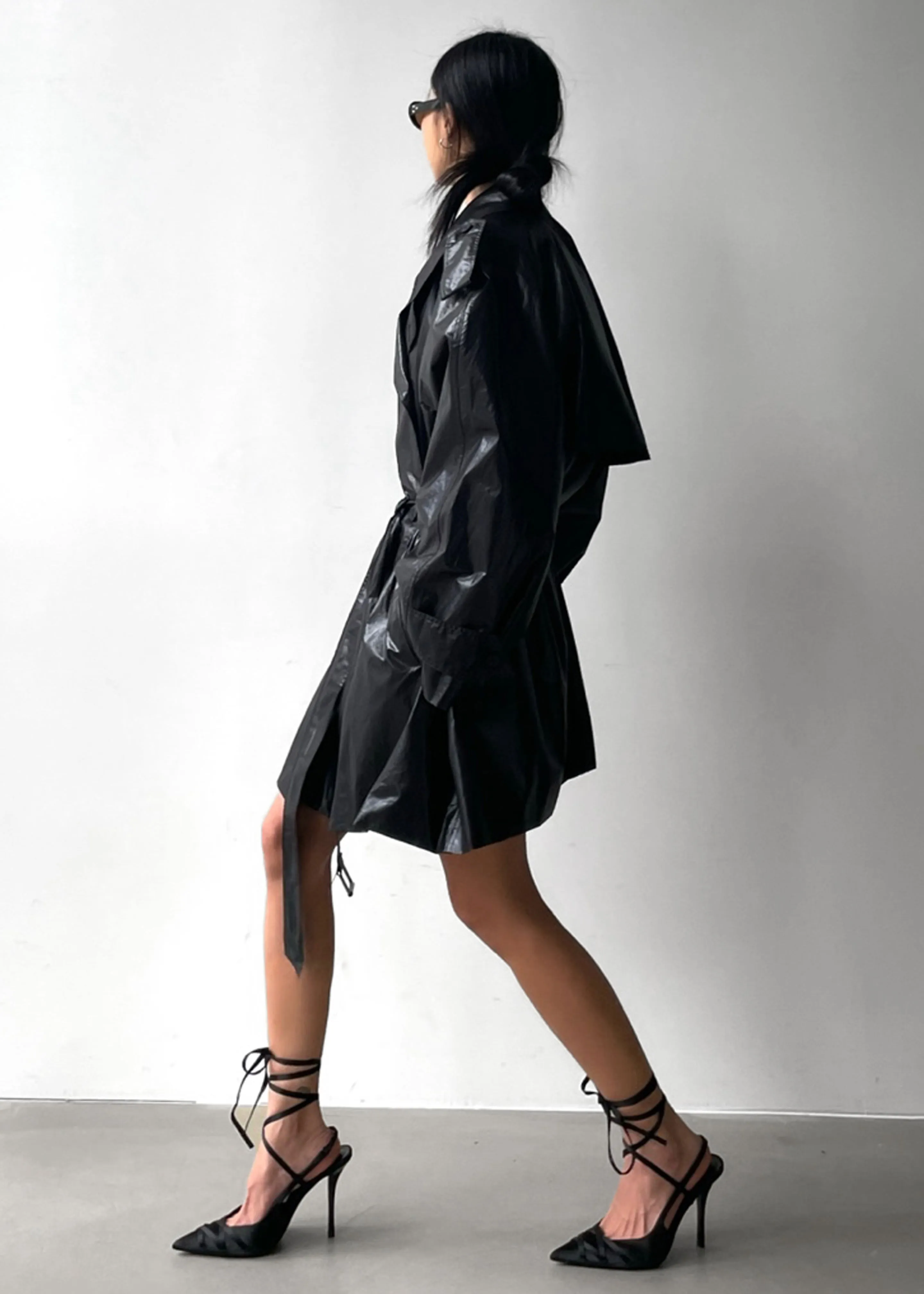 Manila Oversized Trench - Black sold by Frankie Shop product image thumbnail 3