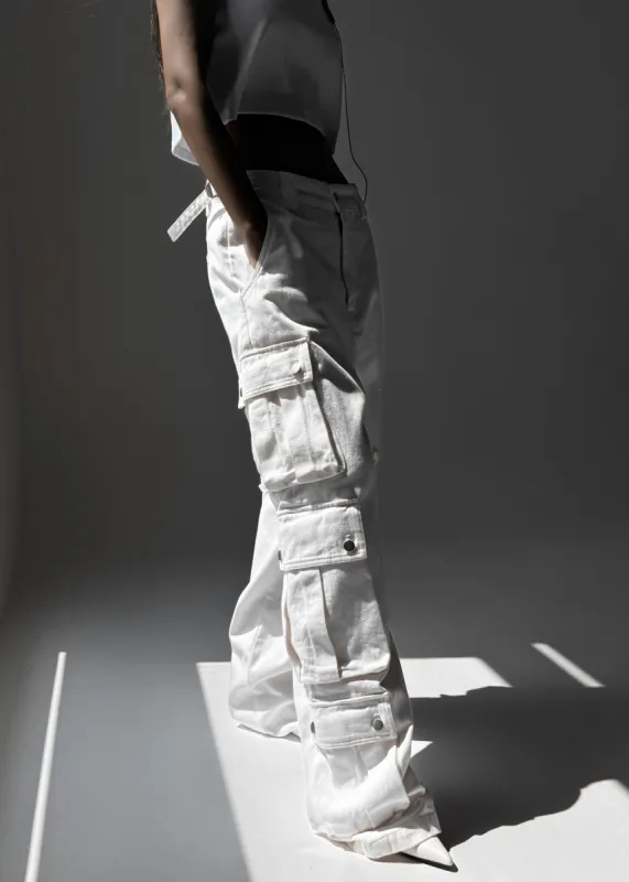 Arlon Cargo Pants - White sold by Frankie Shop
