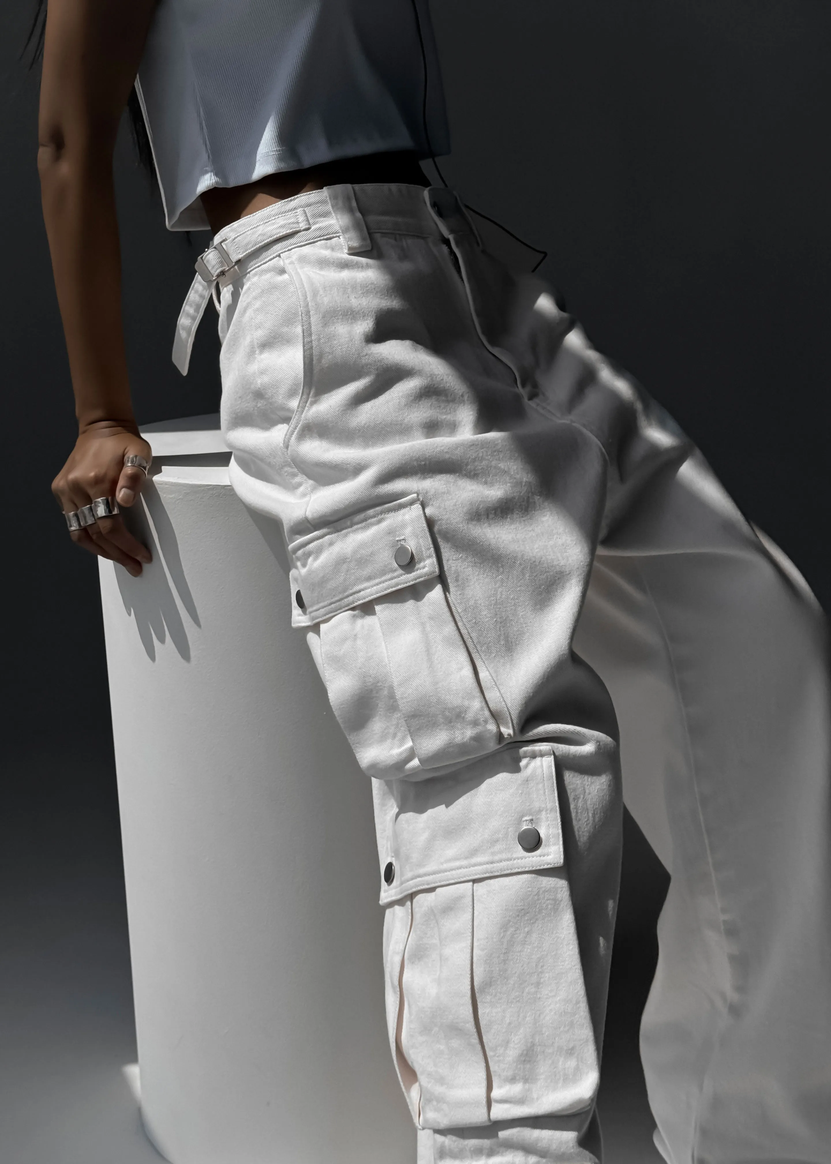 Arlon Cargo Pants - White sold by Frankie Shop product image thumbnail 2