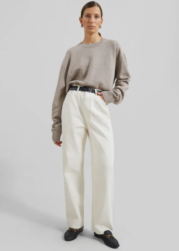 Bexley Jeans - Cream made by Frankie Shop