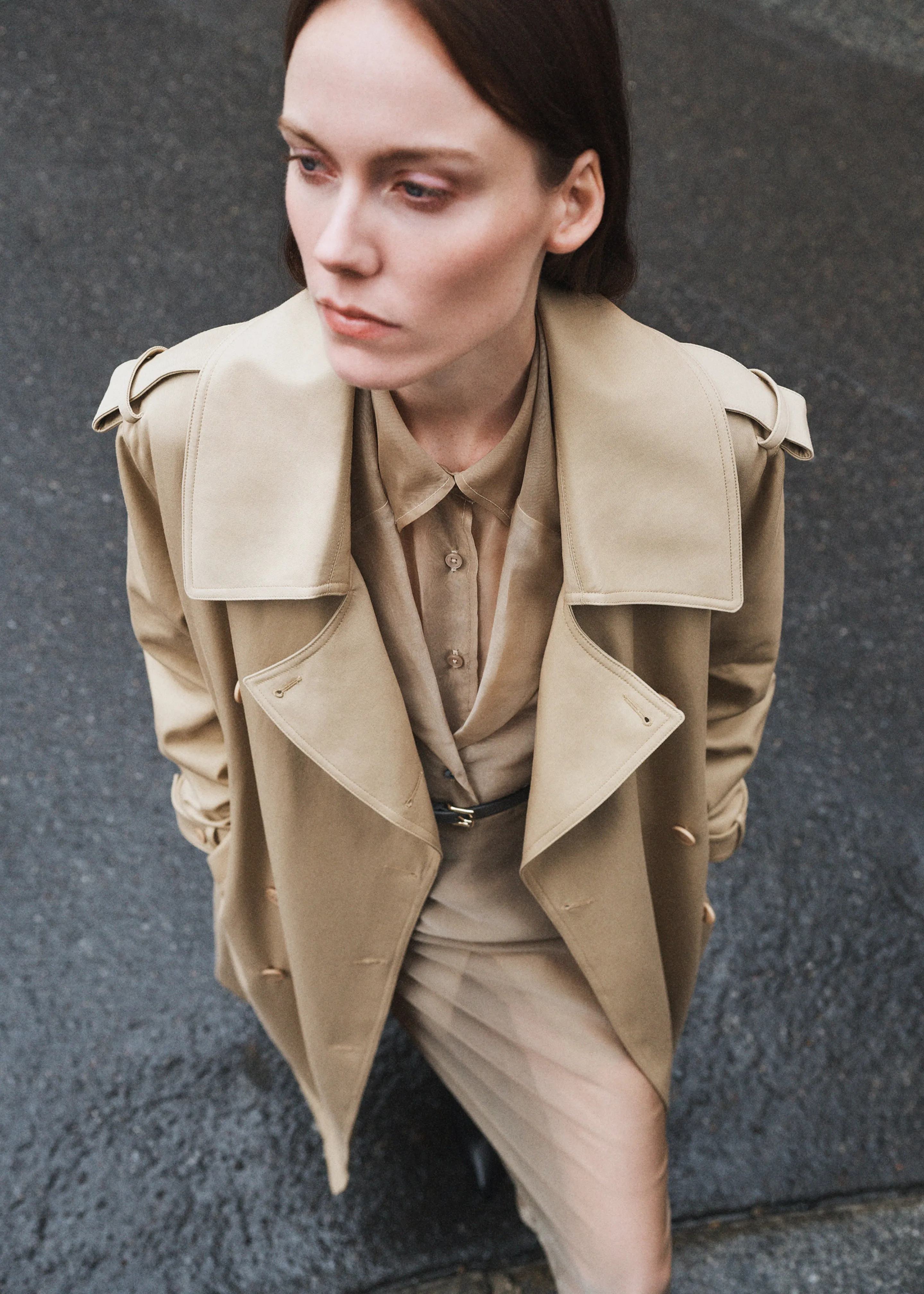 Coline Trench Coat - Beige sold by Frankie Shop