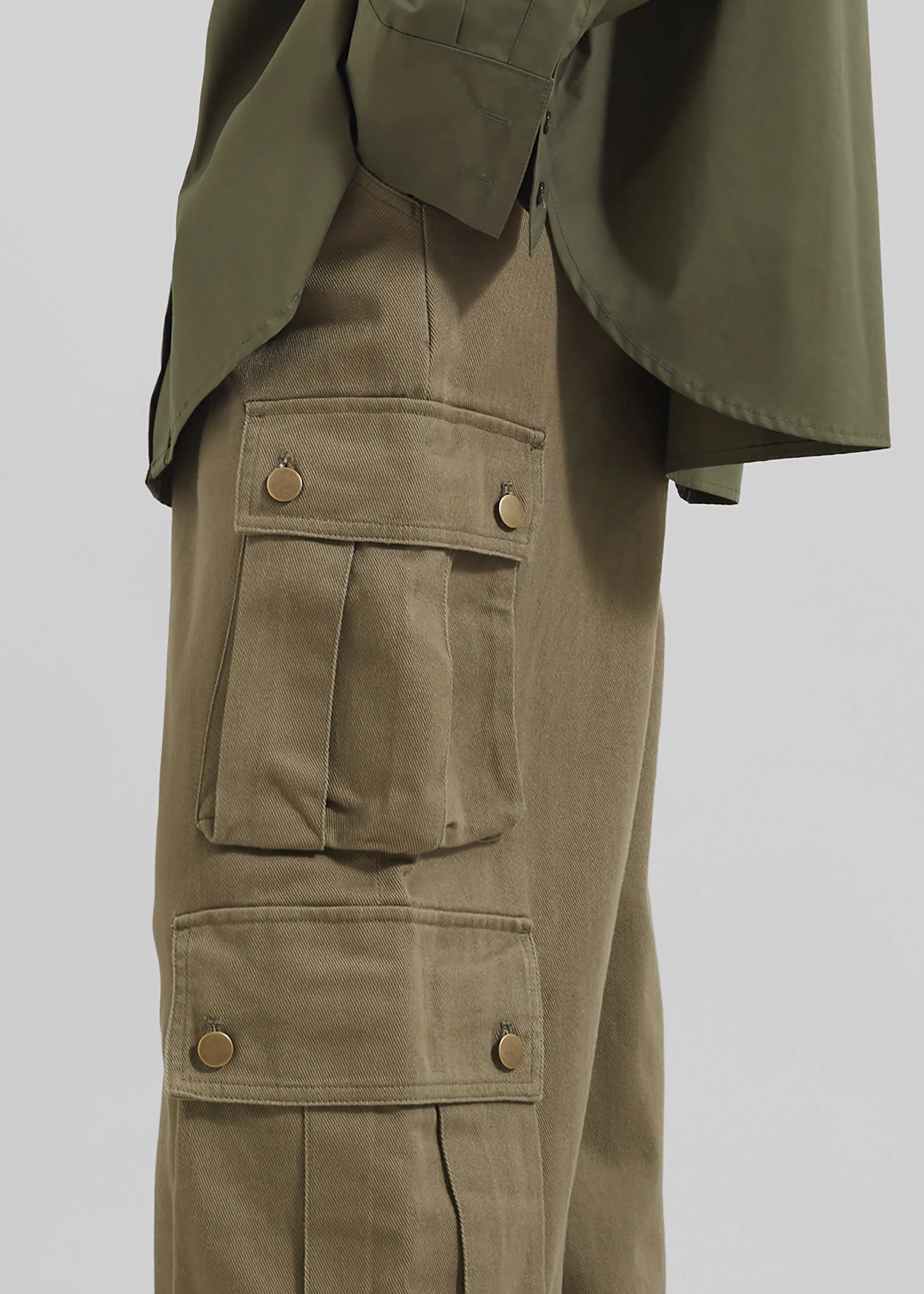 Arlon Cargo Pants - Khaki sold by Frankie Shop product image thumbnail 4