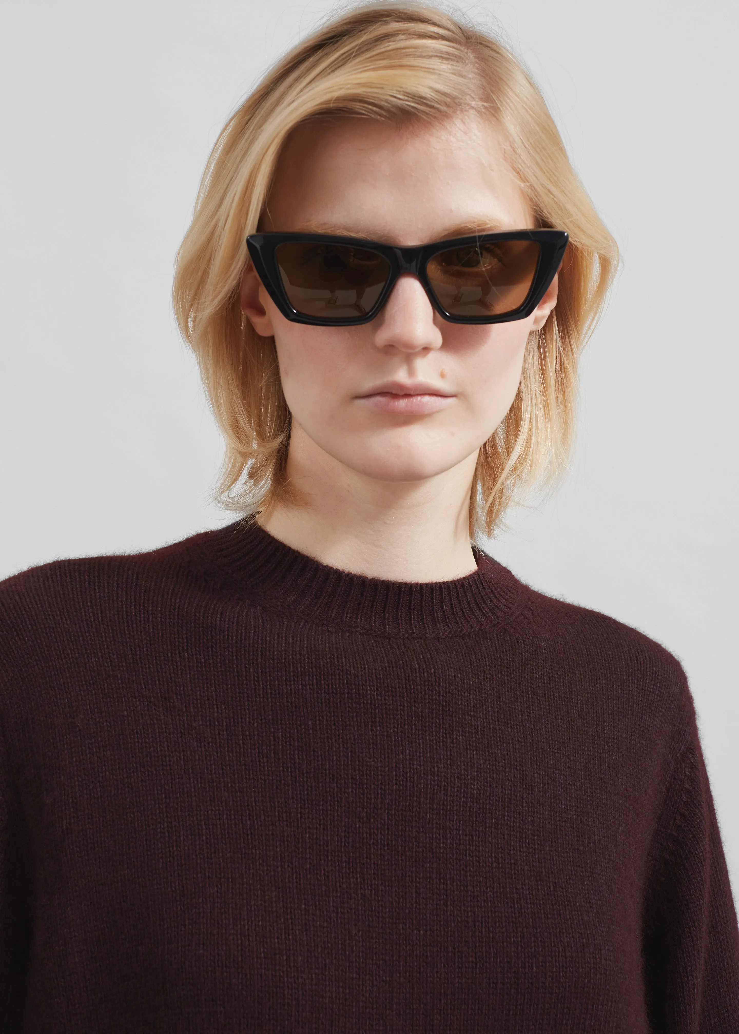 Maxime Knit Sweater Dress - Dark Plum sold by Frankie Shop product image thumbnail 5