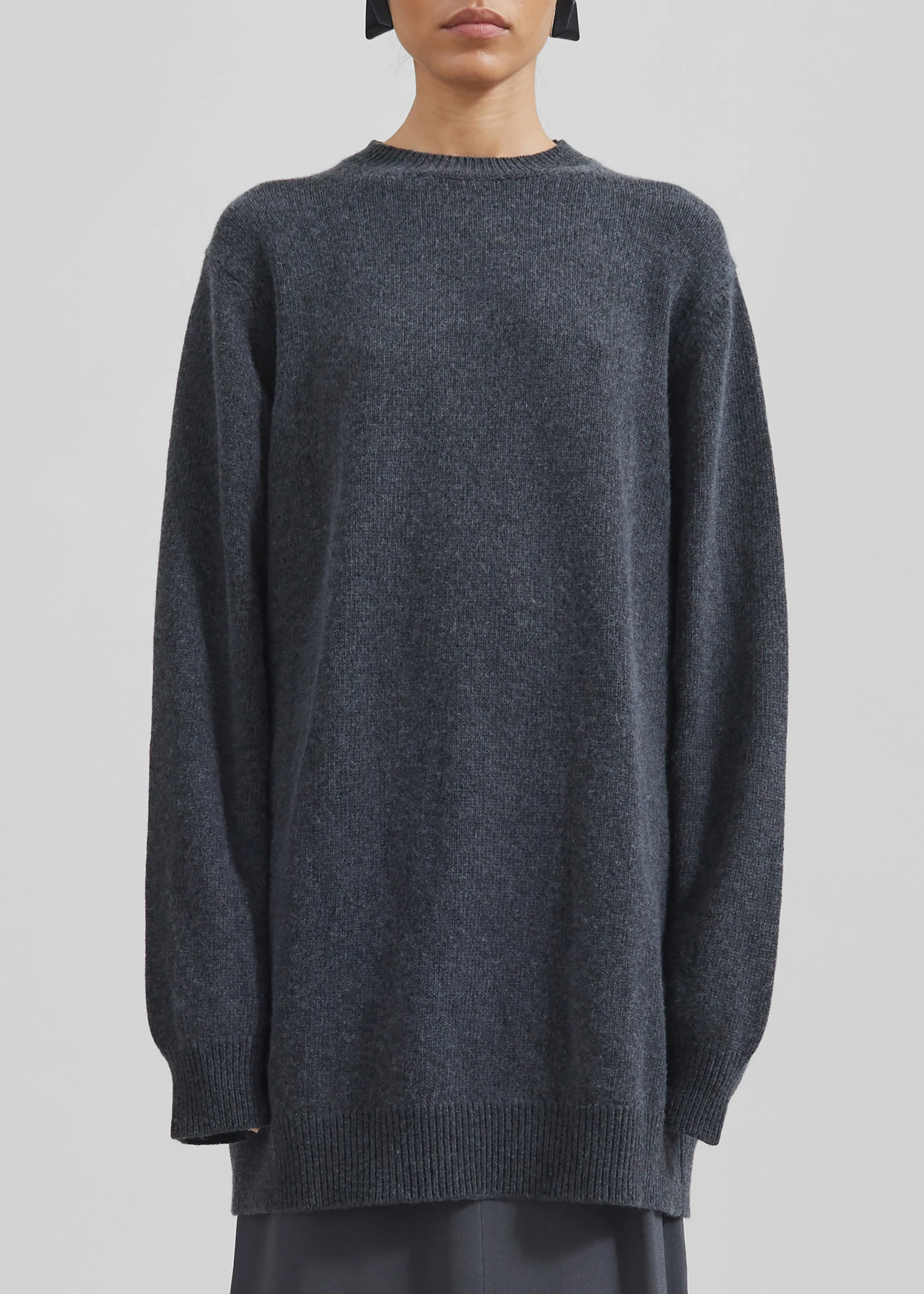 Maxime Knit Sweater Dress - Dark Grey Melange sold by Frankie Shop product image thumbnail 3