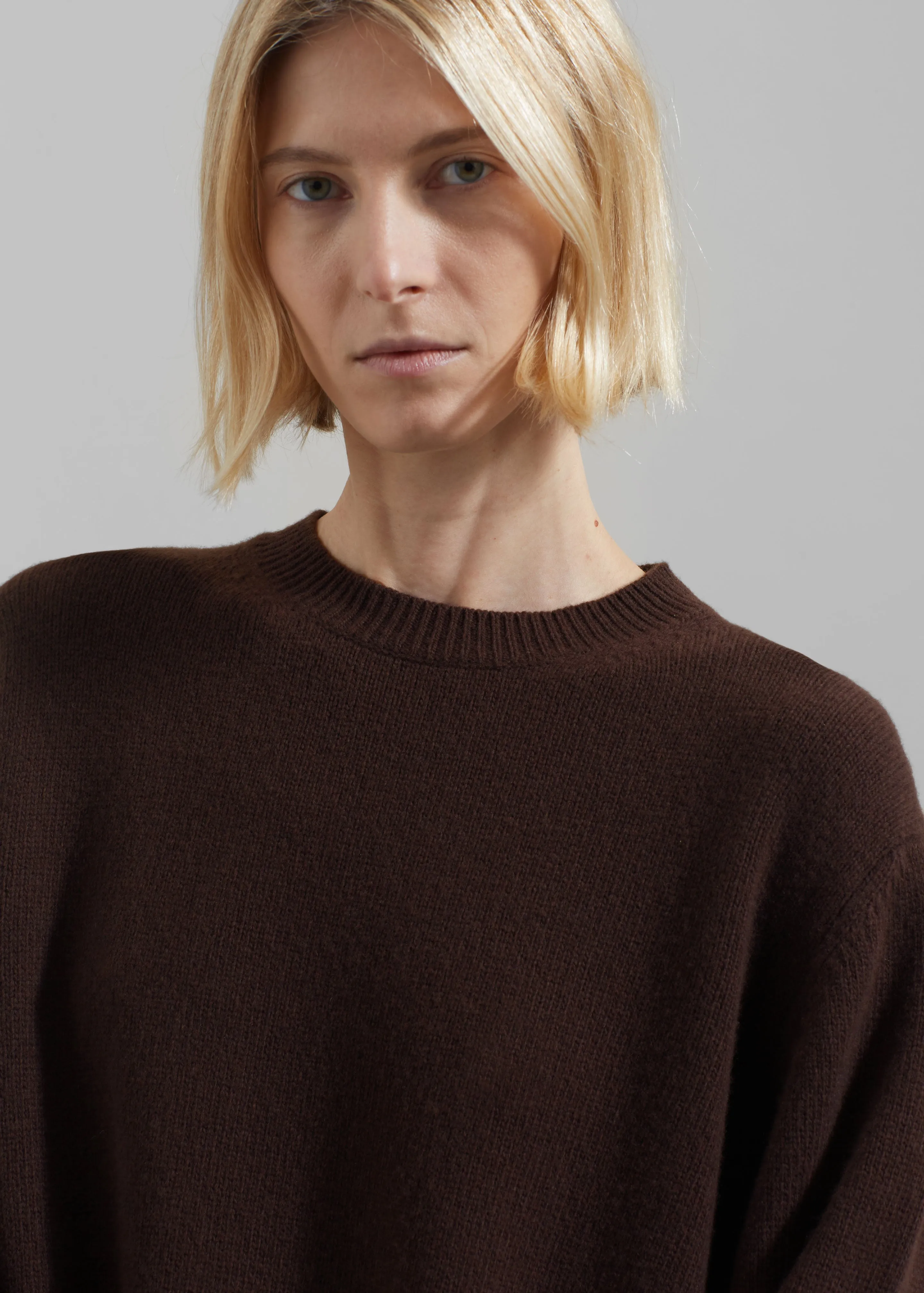 Maxime Knit Sweater Dress - Brown sold by Frankie Shop product image thumbnail 5