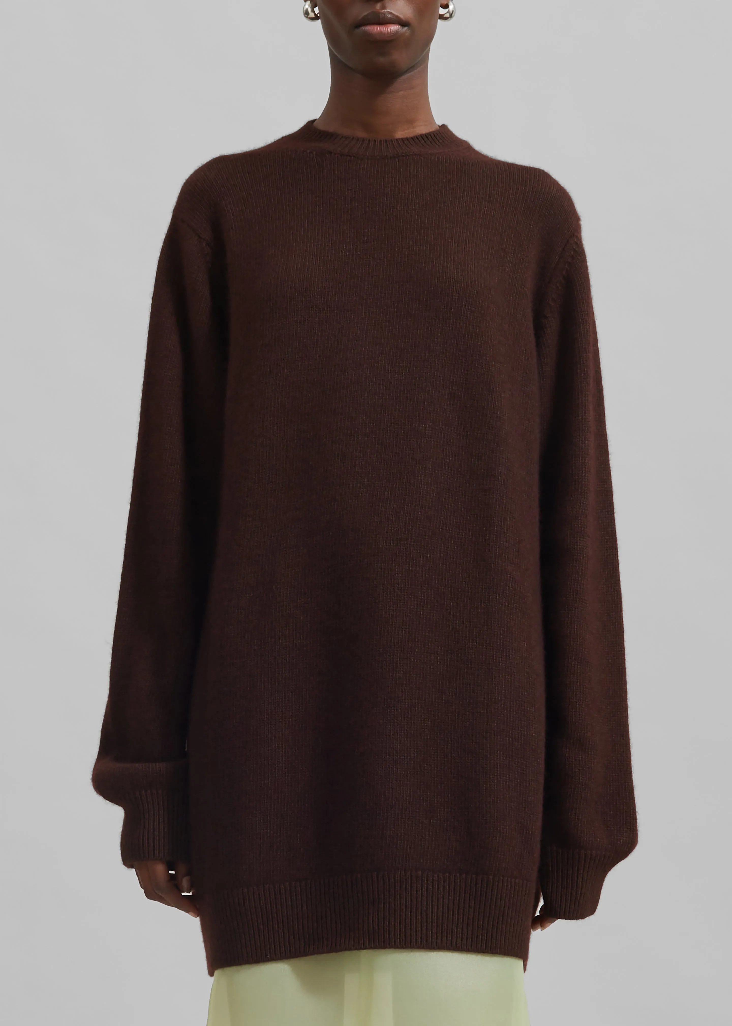 Maxime Knit Sweater Dress - Brown sold by Frankie Shop product image thumbnail 3