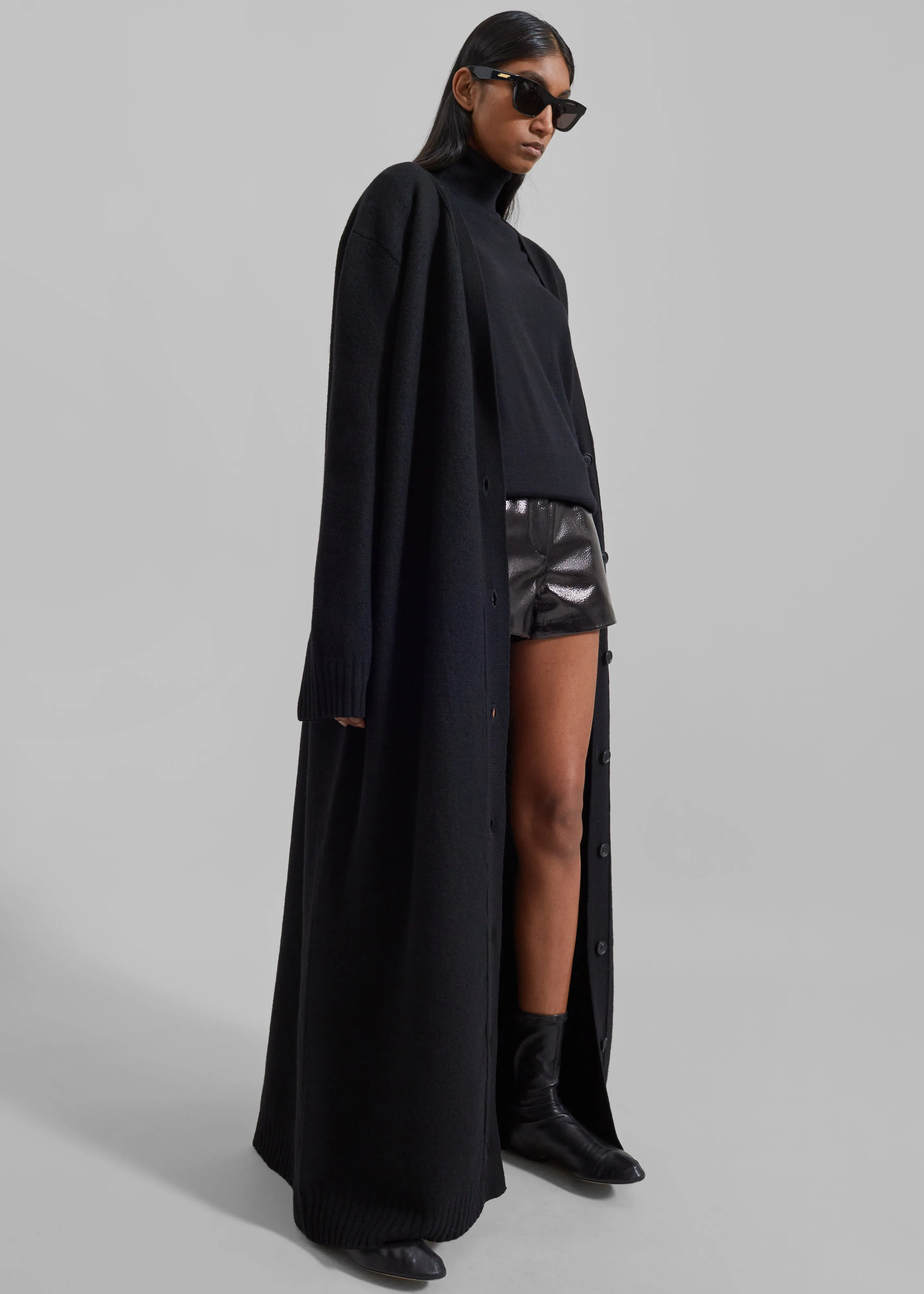 Emi Long Knit Cardigan - Black sold by Frankie Shop product image thumbnail 2