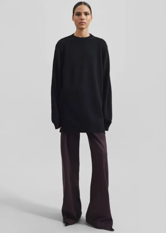 Maxime Knit Sweater Dress - Black sold by Frankie Shop