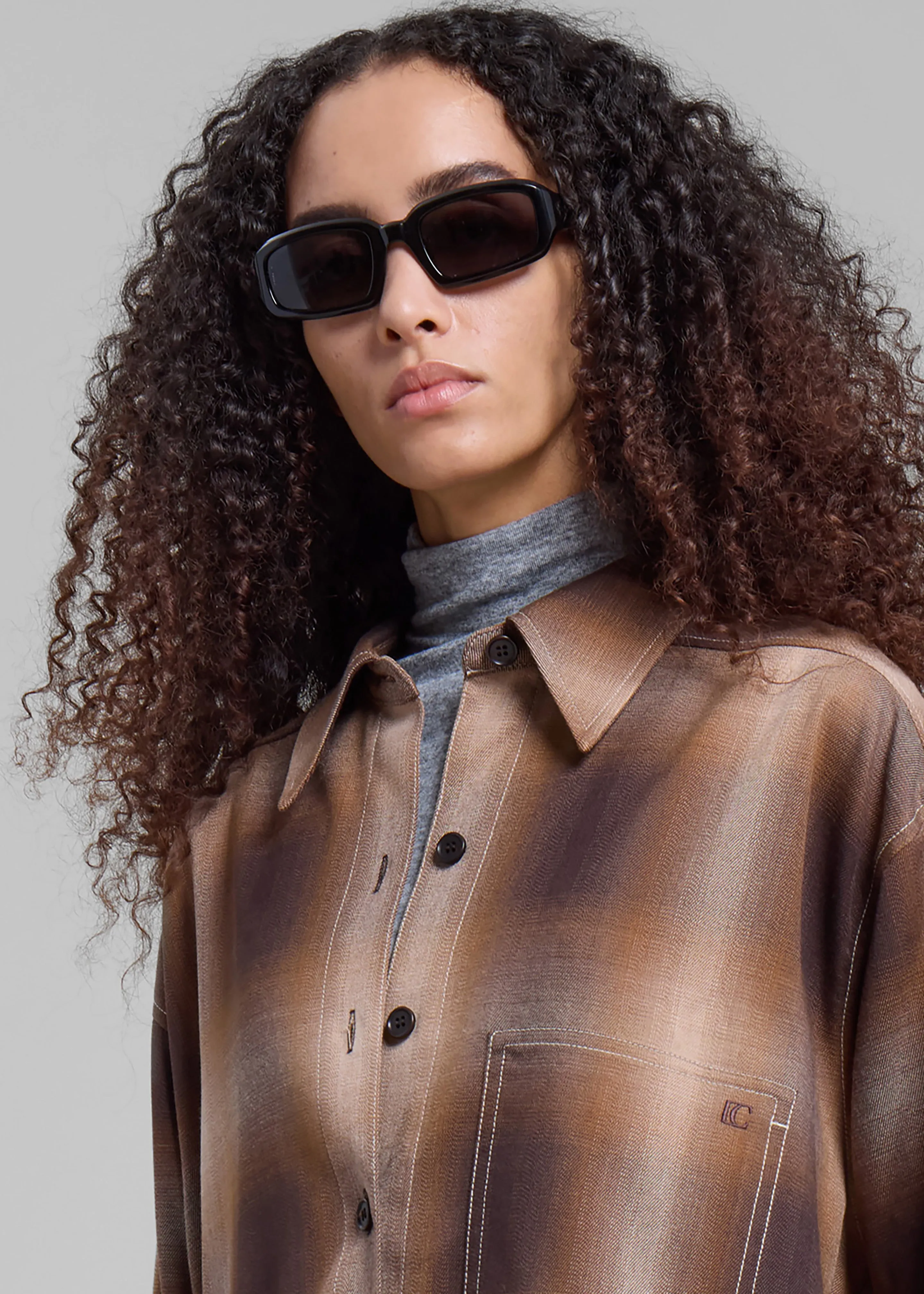 Low Classic Check Shirt - Brown sold by Frankie Shop product image thumbnail 5