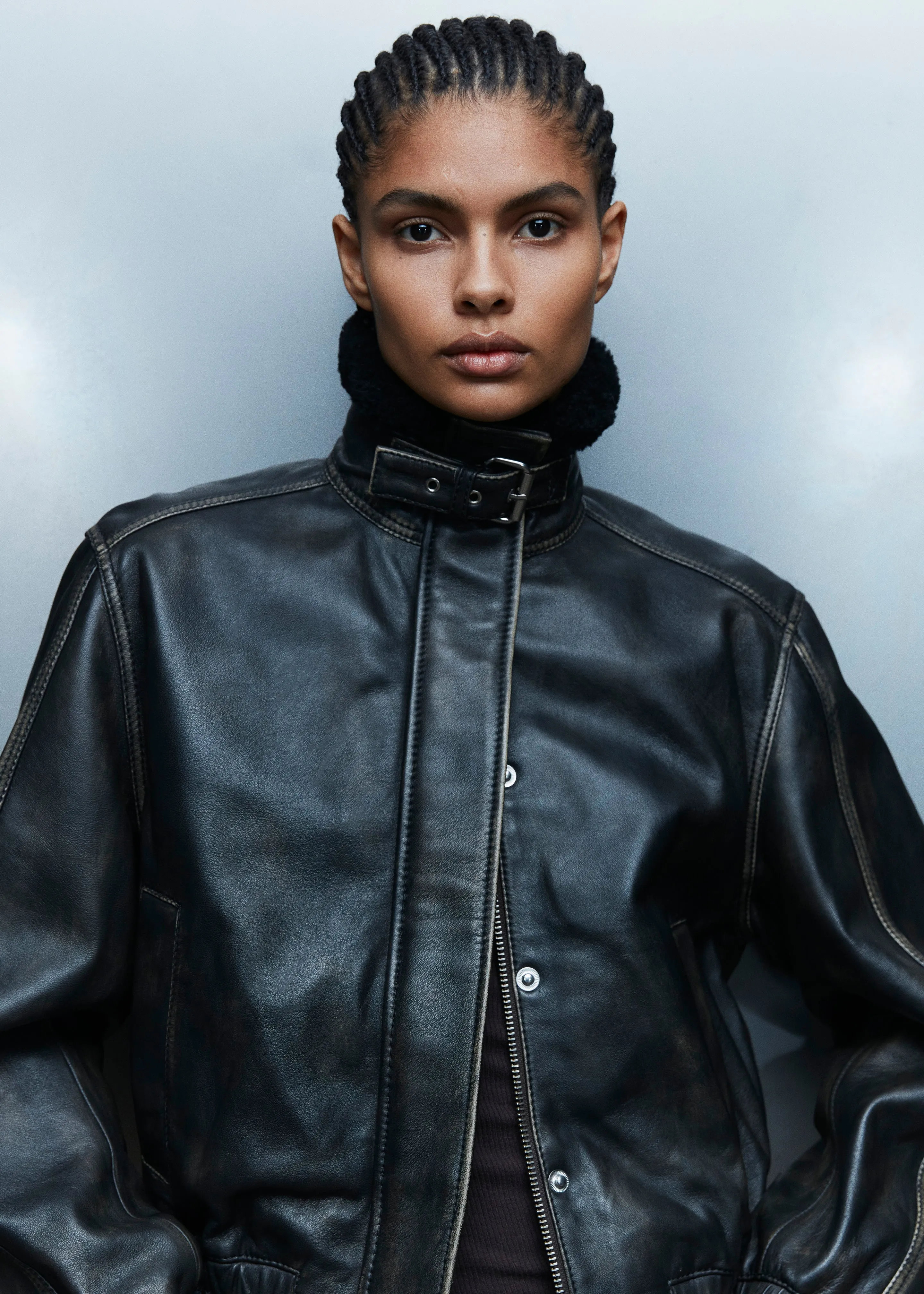 Samsøe Samsøe Sameadow Bomber - Washed Black Olive sold by Frankie Shop product image thumbnail 3