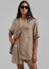 Esse Studios Linka Short Sleeve Silk Shirt - Golden Linka Print sold by Frankie Shop