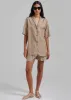 Esse Studios Linka Short Sleeve Silk Shirt - Golden Linka Print sold by Frankie Shop