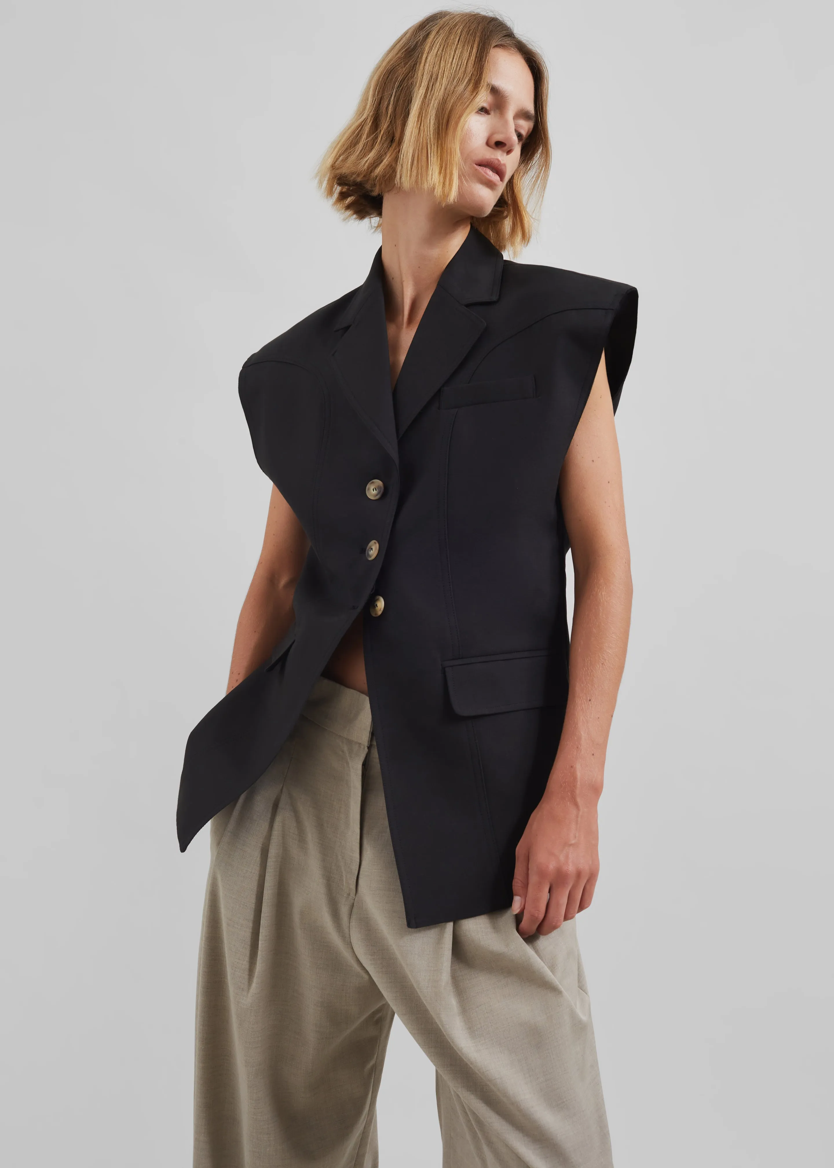 Lucerne Vest - Black sold by Frankie Shop product image thumbnail 2