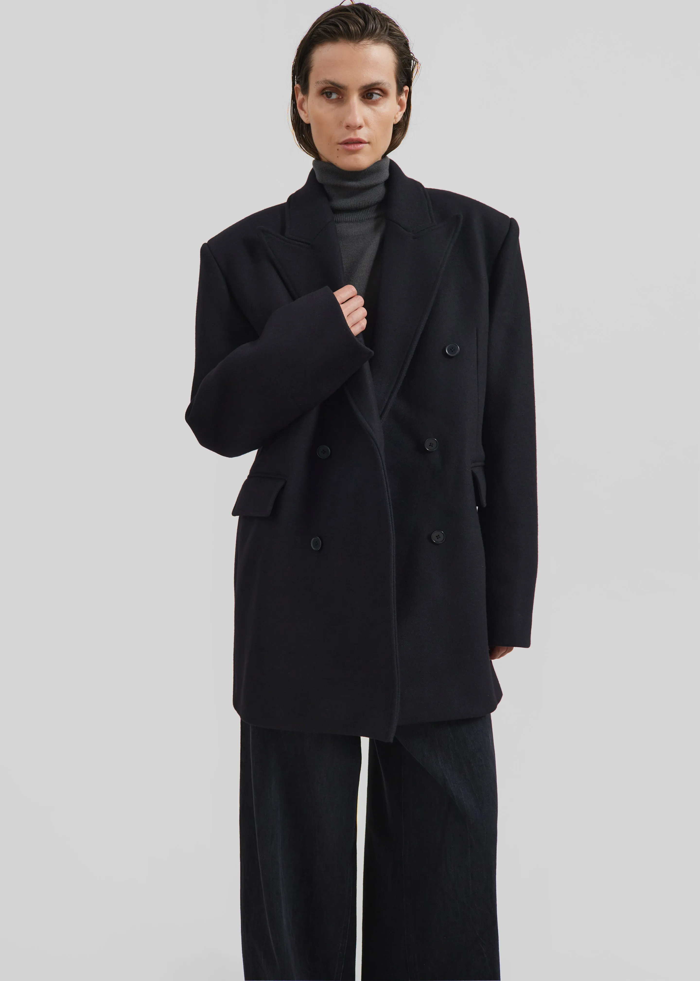 Loulou Studio Koon Blazer - Black sold by Frankie Shop product image thumbnail 5