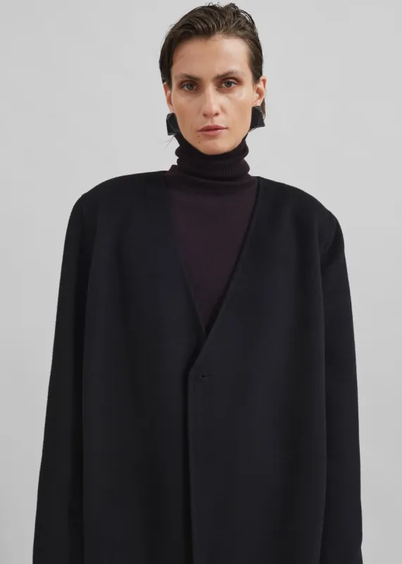 Loulou Studio Banie Long Coat - Black sold by Frankie Shop