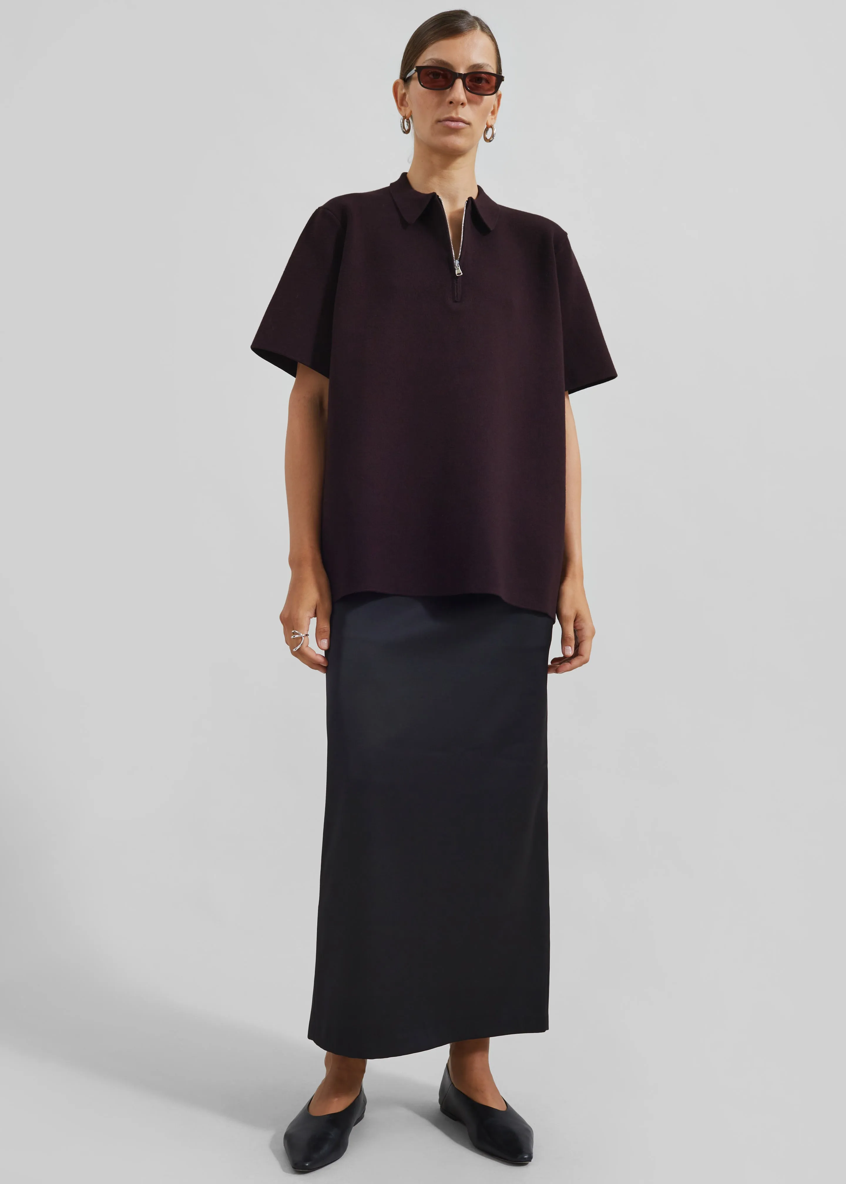 Adriana Midi Skirt - Black sold by Frankie Shop product image thumbnail 4