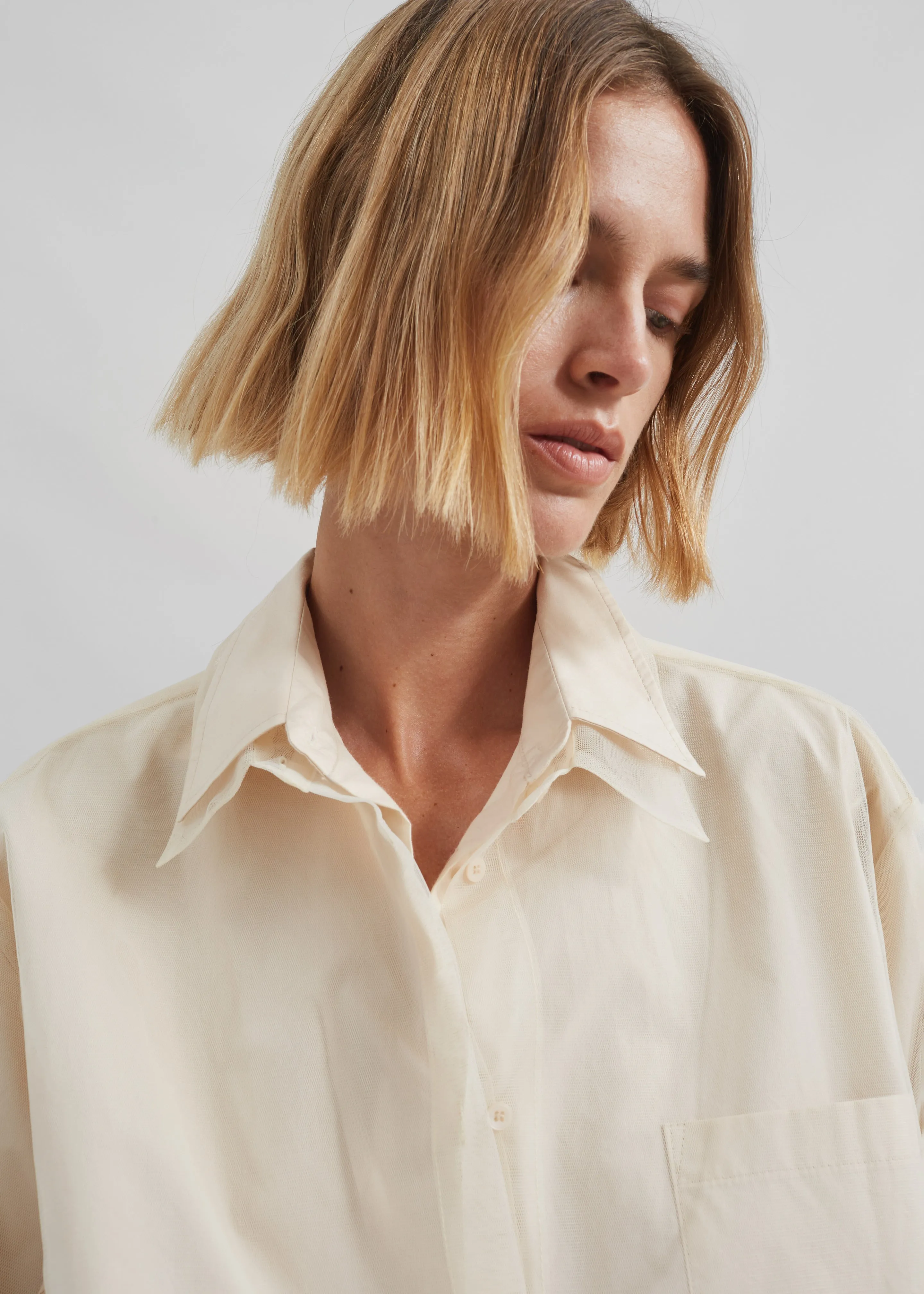 Valetta Double Shirt - Ivory sold by Frankie Shop product image thumbnail 2