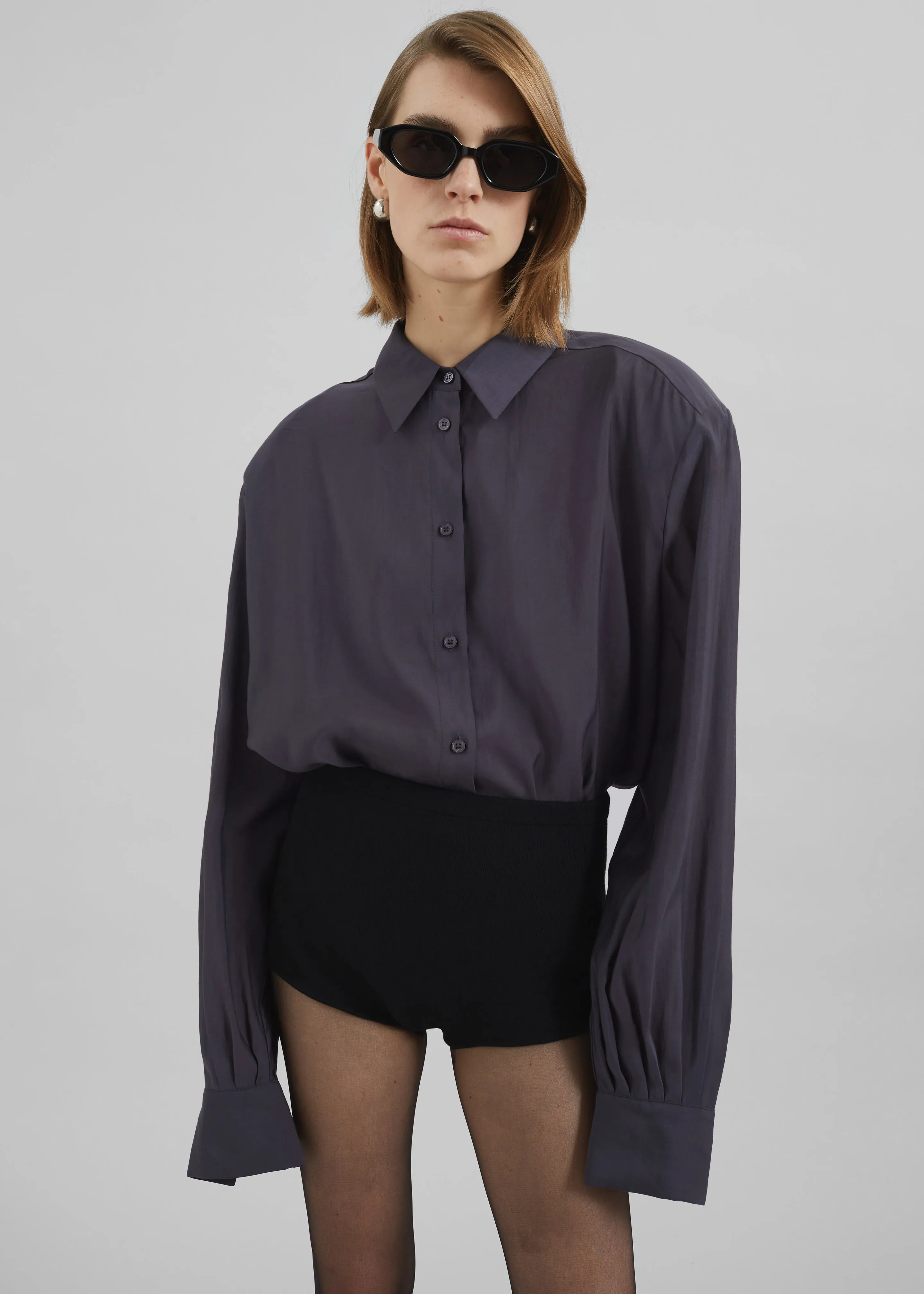 Zoula Padded Shirt - Charcoal sold by Frankie Shop product image thumbnail 5