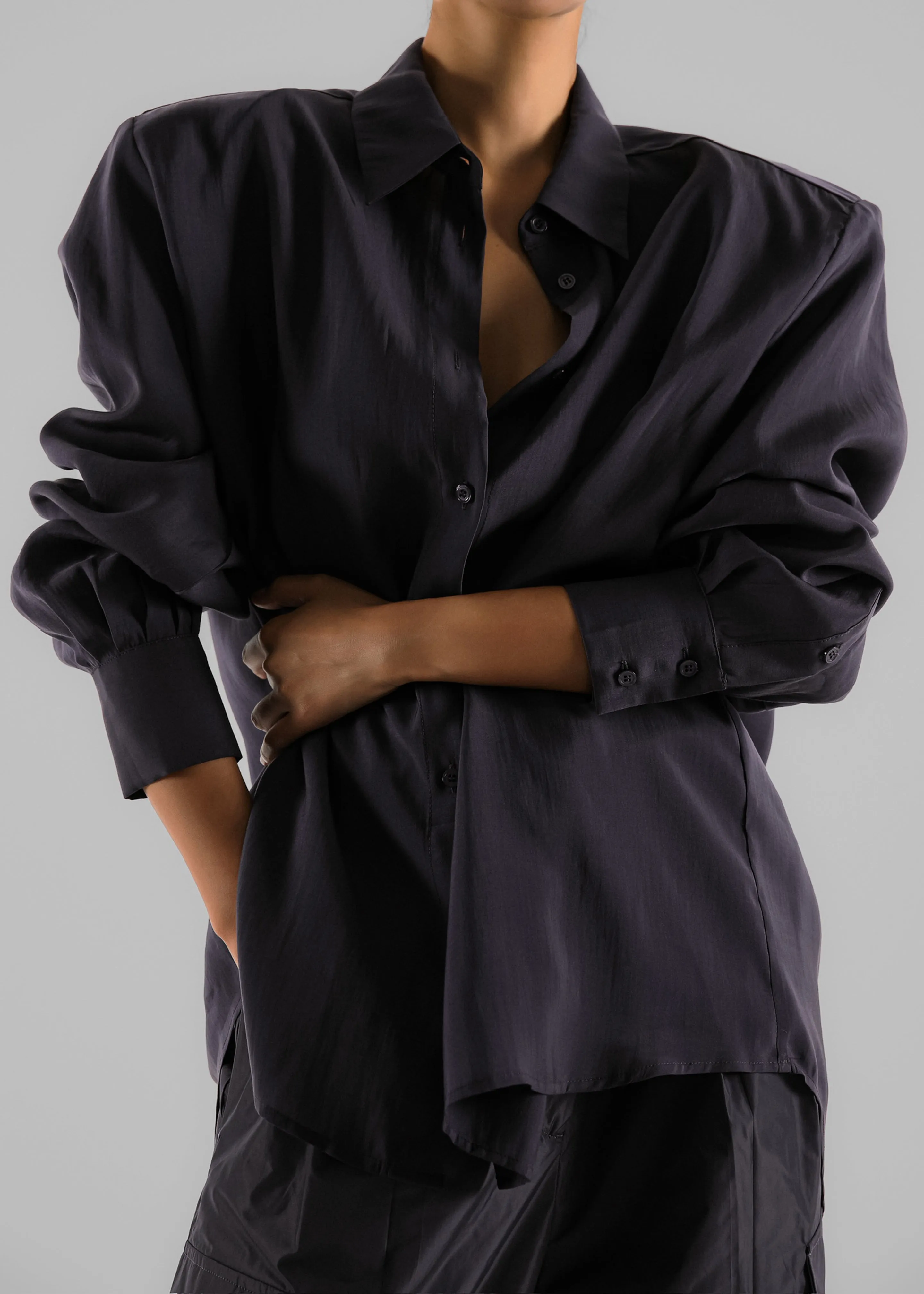 Zoula Padded Shirt - Charcoal sold by Frankie Shop product image thumbnail 3