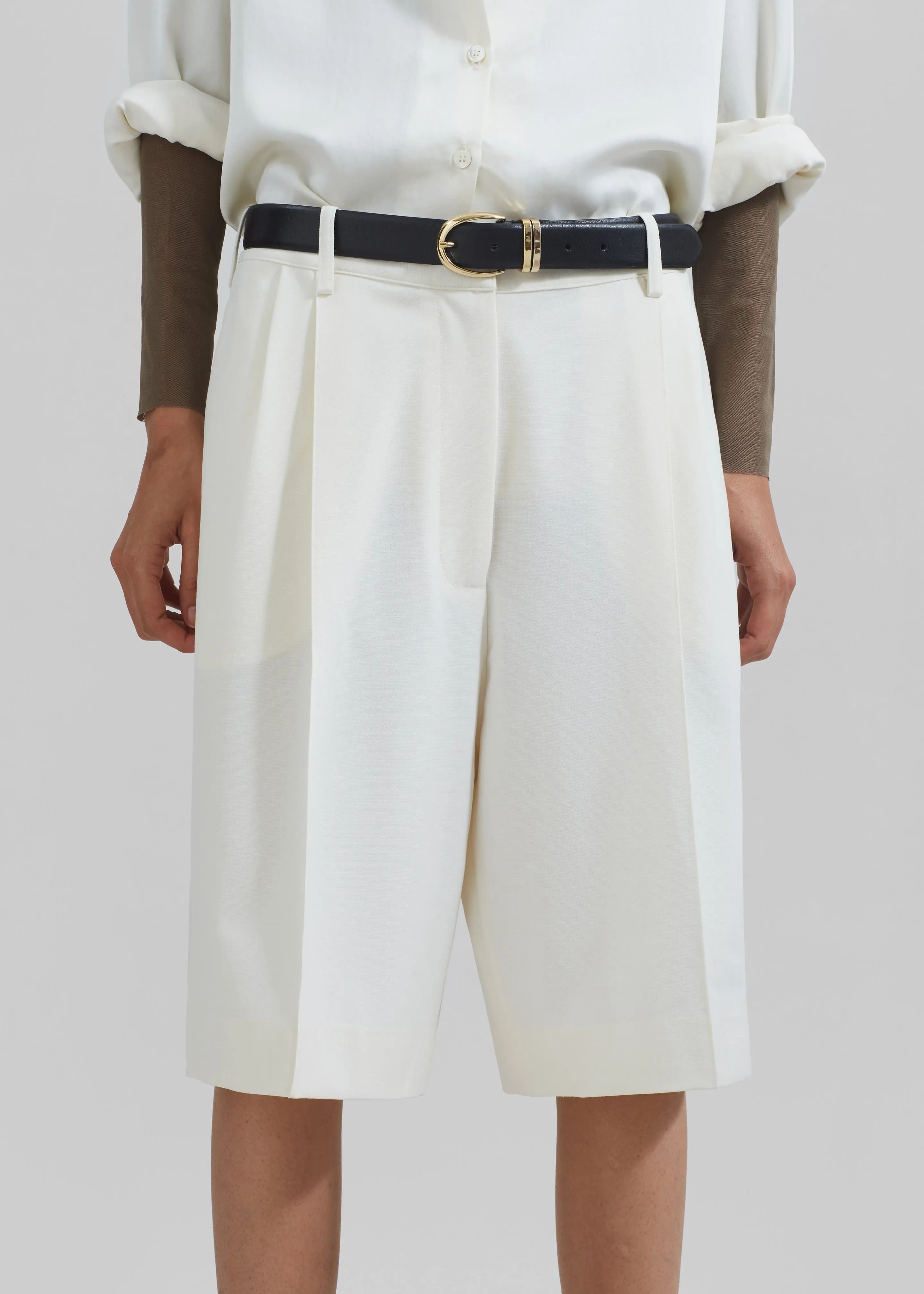 Ora Leather Belt - Black/Gold sold by Frankie Shop product image thumbnail 3