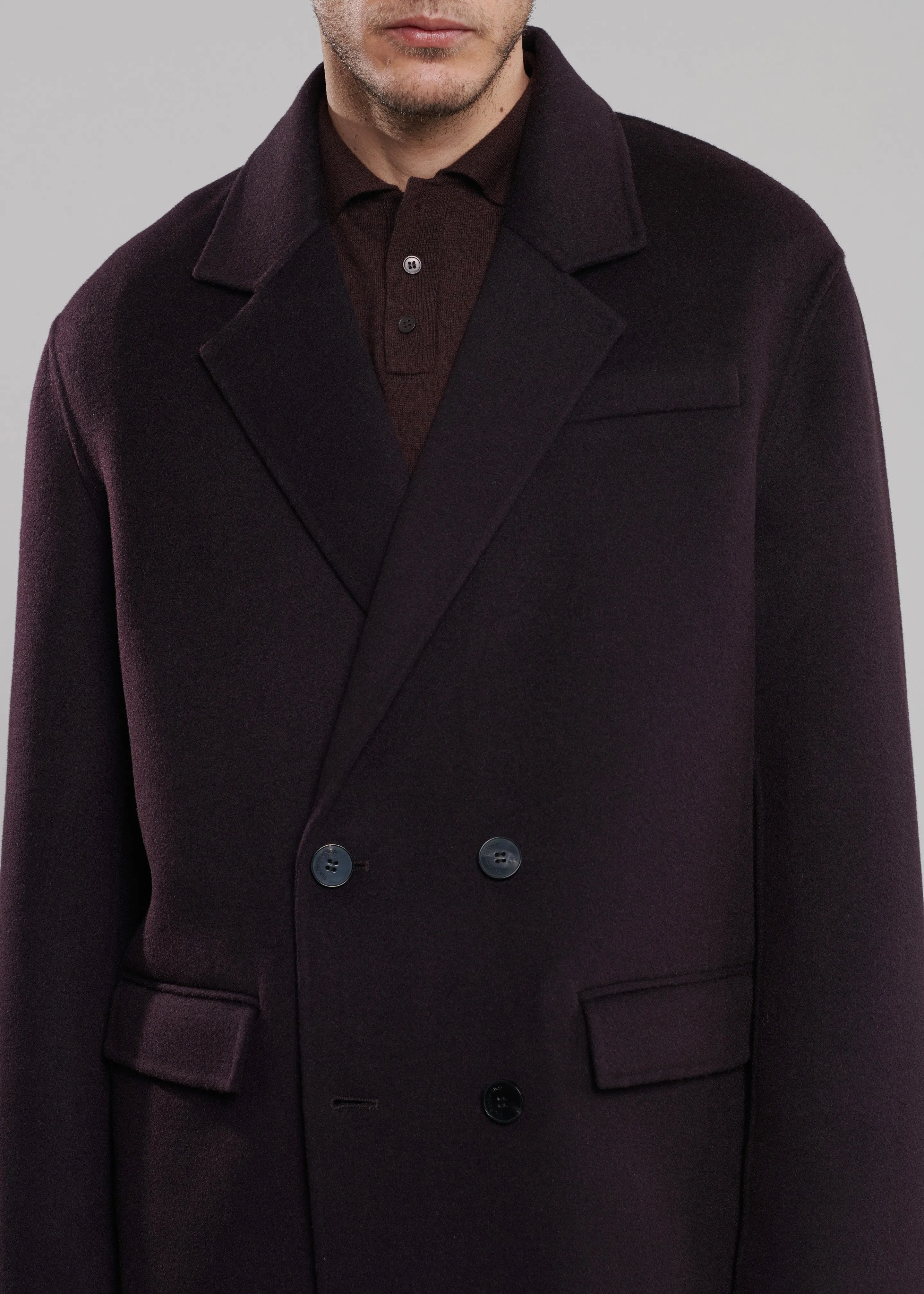 Harry Wool Blazer - Dark Plum sold by Frankie Shop product image thumbnail 3