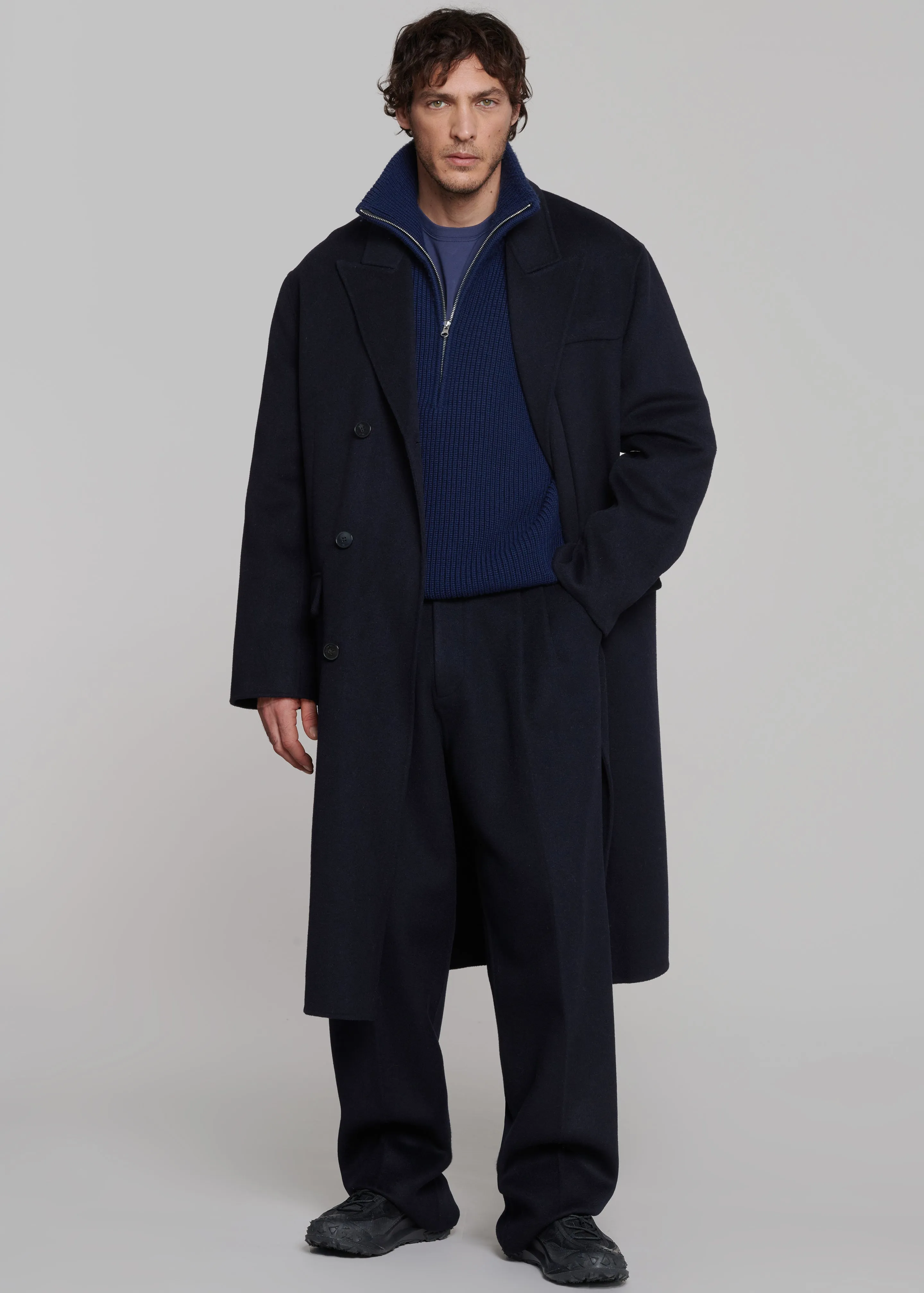 Beo Wool Suit Pants - Navy sold by Frankie Shop product image thumbnail 3