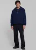 Beo Wool Suit Pants - Navy sold by Frankie Shop