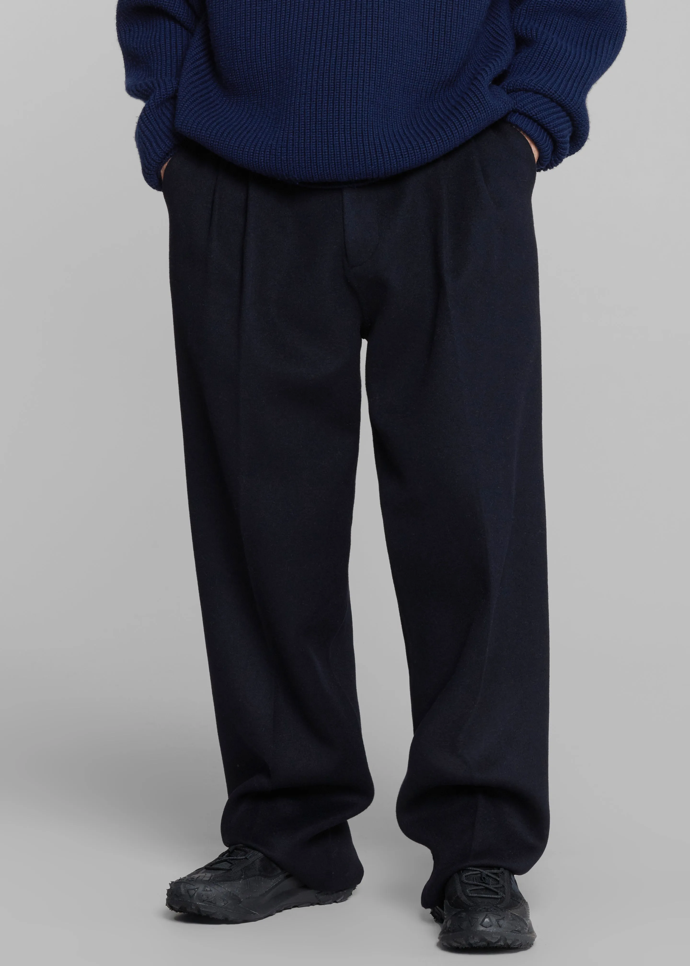 Beo Wool Suit Pants - Navy sold by Frankie Shop product image thumbnail 4