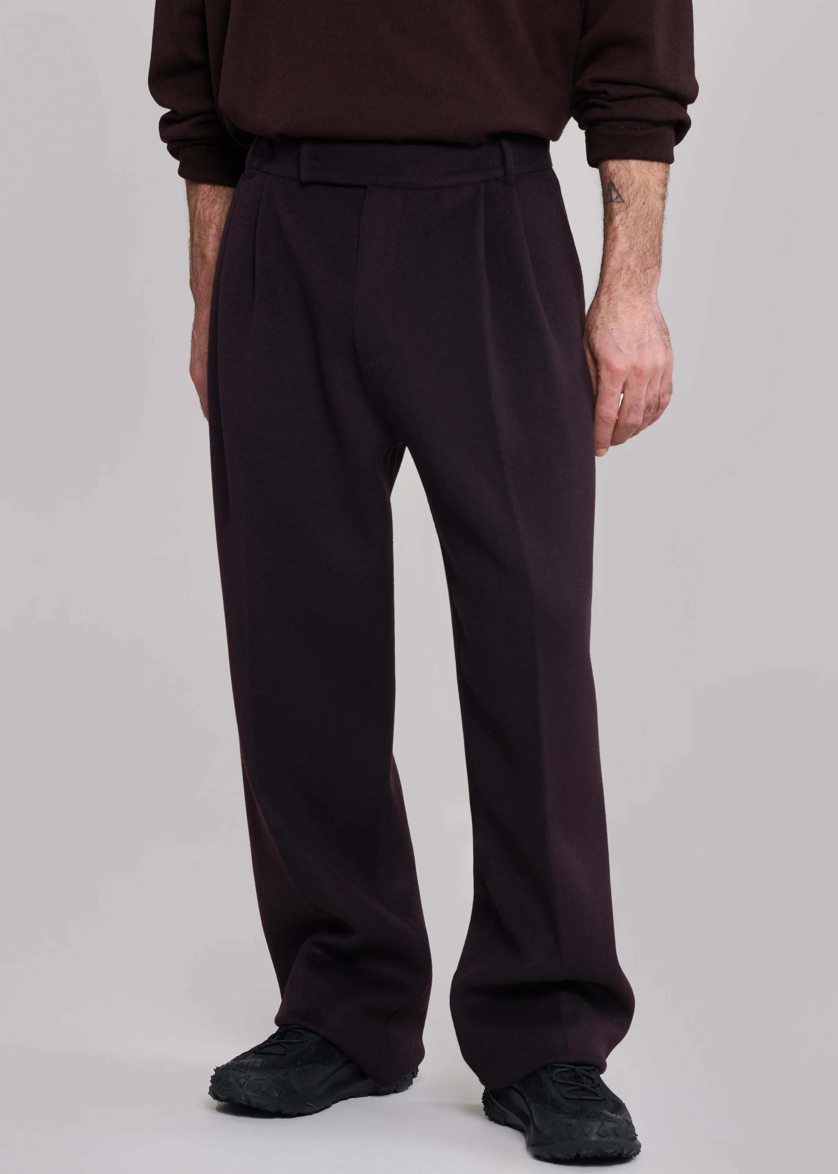 Beo Wool Suit Pants - Dark Plum sold by Frankie Shop product image thumbnail 2