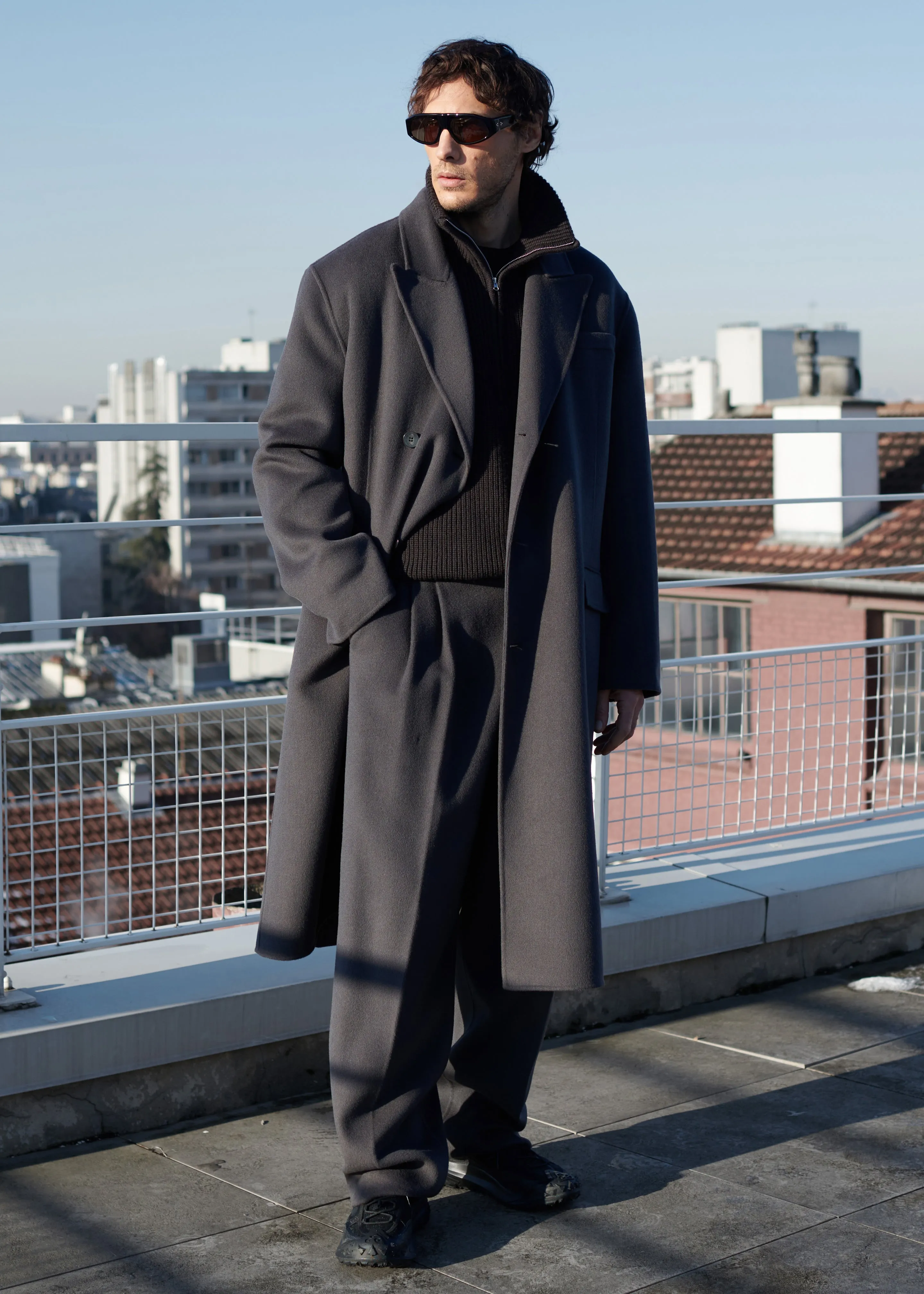 Beo Wool Suit Pants - Dark Grey sold by Frankie Shop