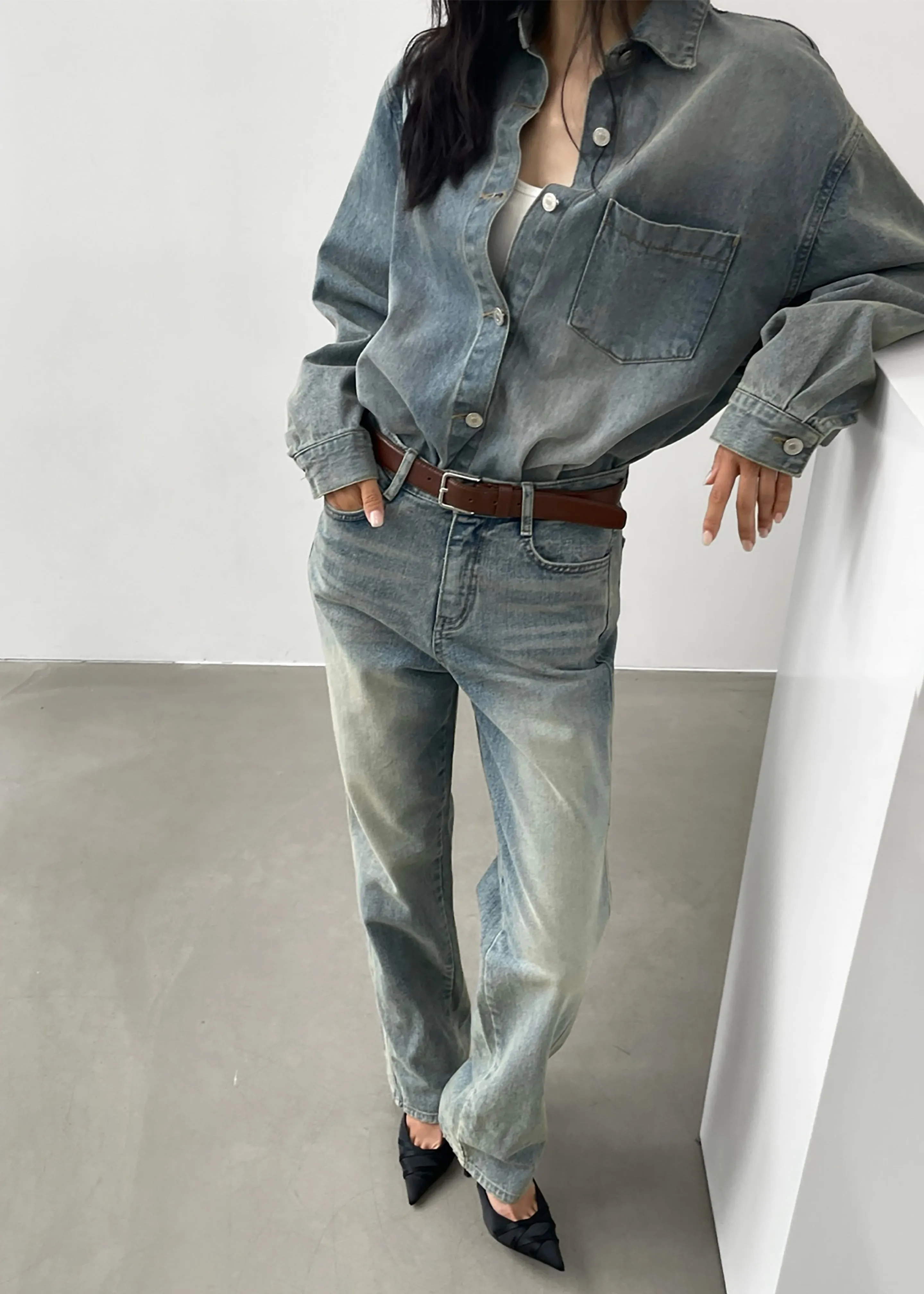 Nevada Denim Shirt - Light Wash sold by Frankie Shop product image thumbnail 4
