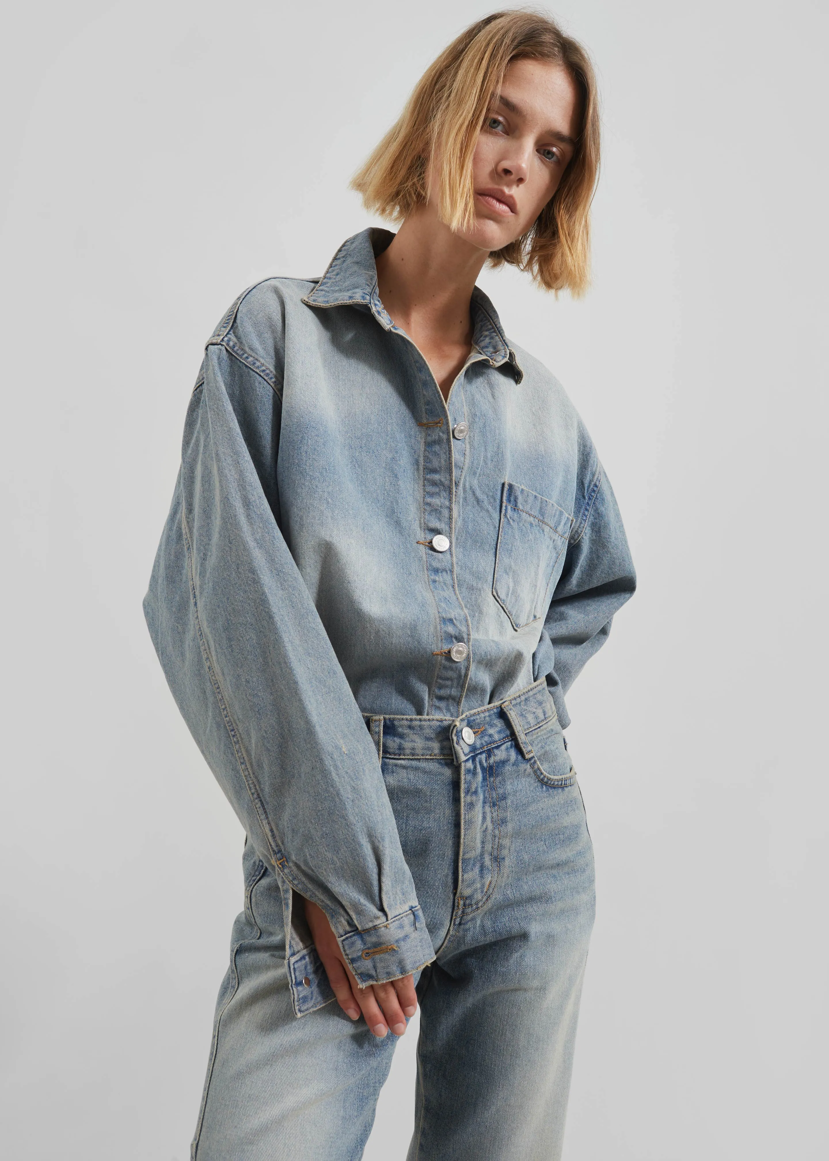 Nevada Denim Shirt - Light Wash sold by Frankie Shop product image thumbnail 5