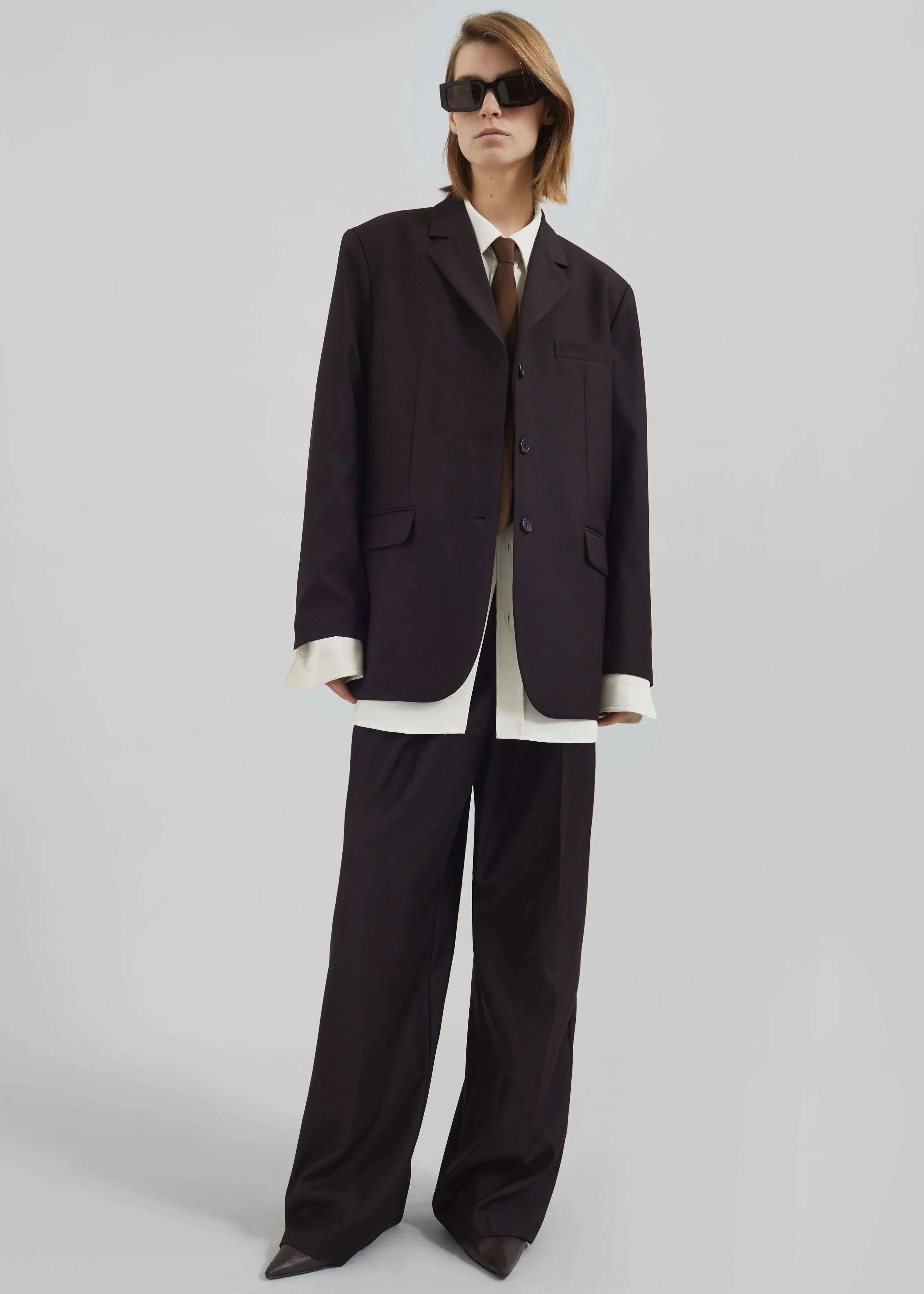 Loma Blazer - Brown sold by Frankie Shop