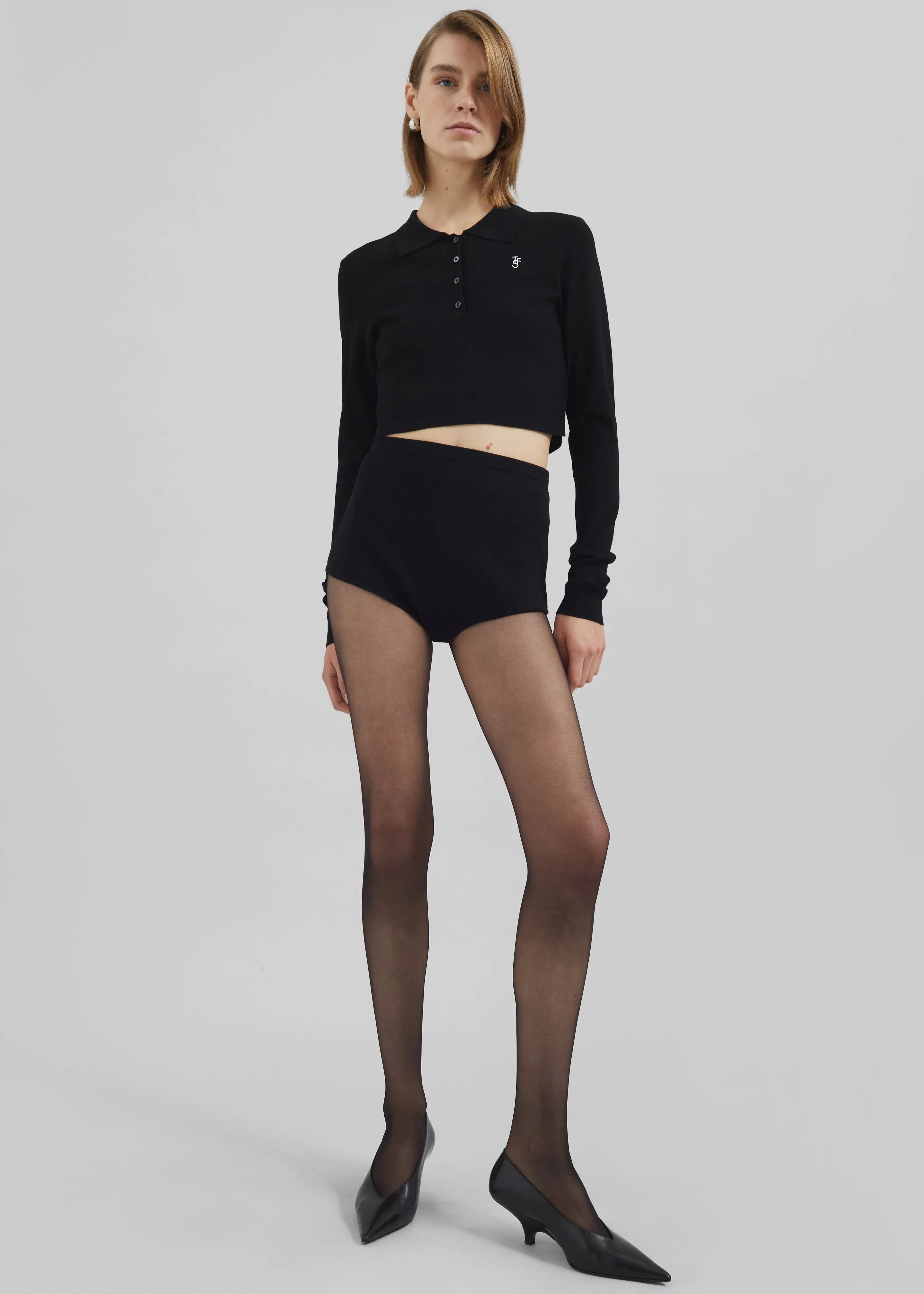 Alissa Knit Briefs - Black sold by Frankie Shop